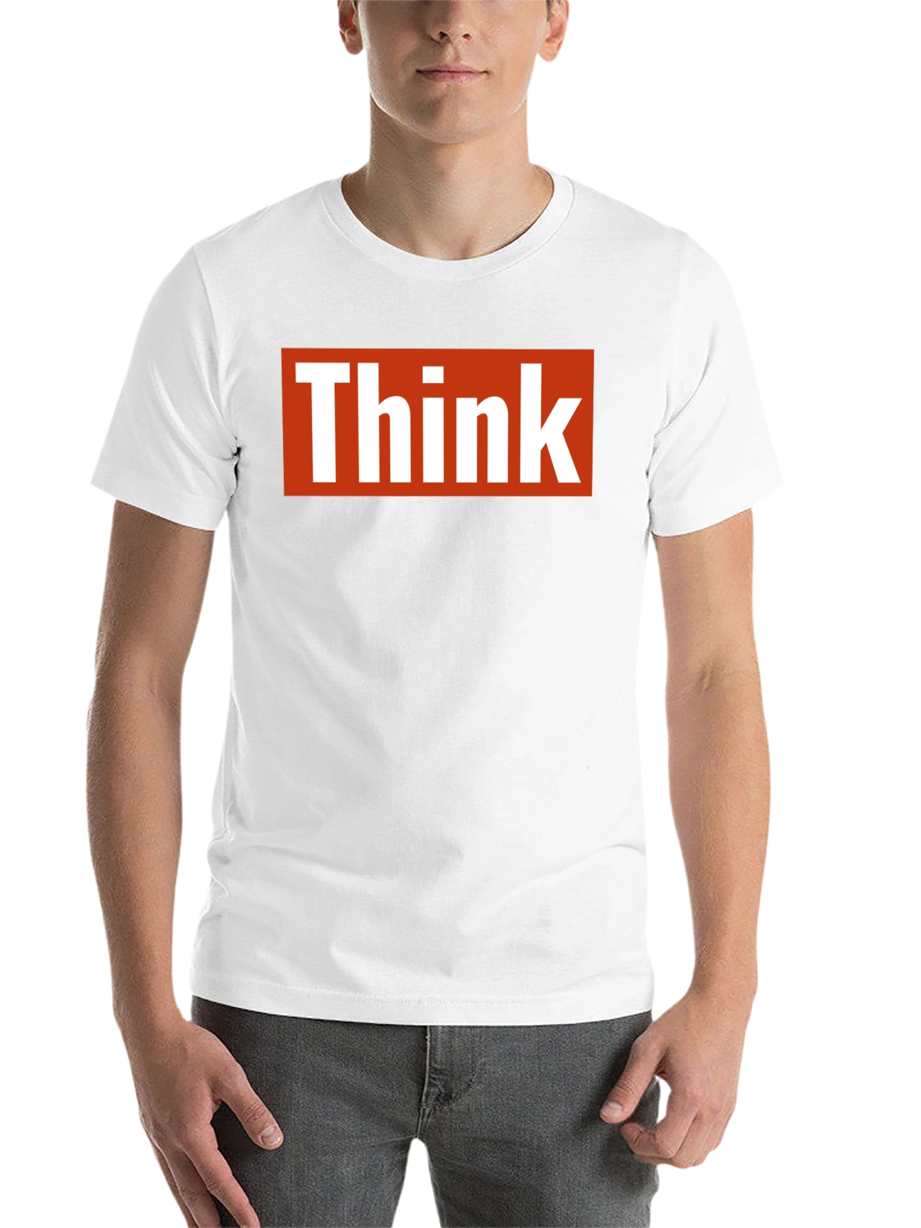 Black Think T-Shirt - Bold Graphic Tee view 14