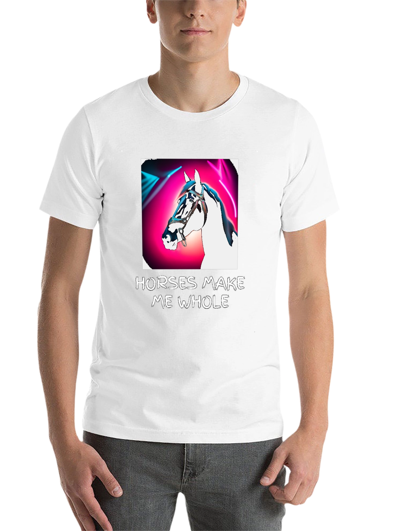 Black Horses Make Me Whole Graphic Tee view 14