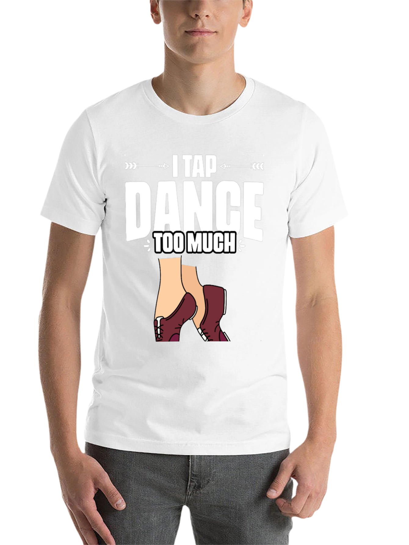 Black I Tap Dance Too Much Graphic T-Shirt view 14