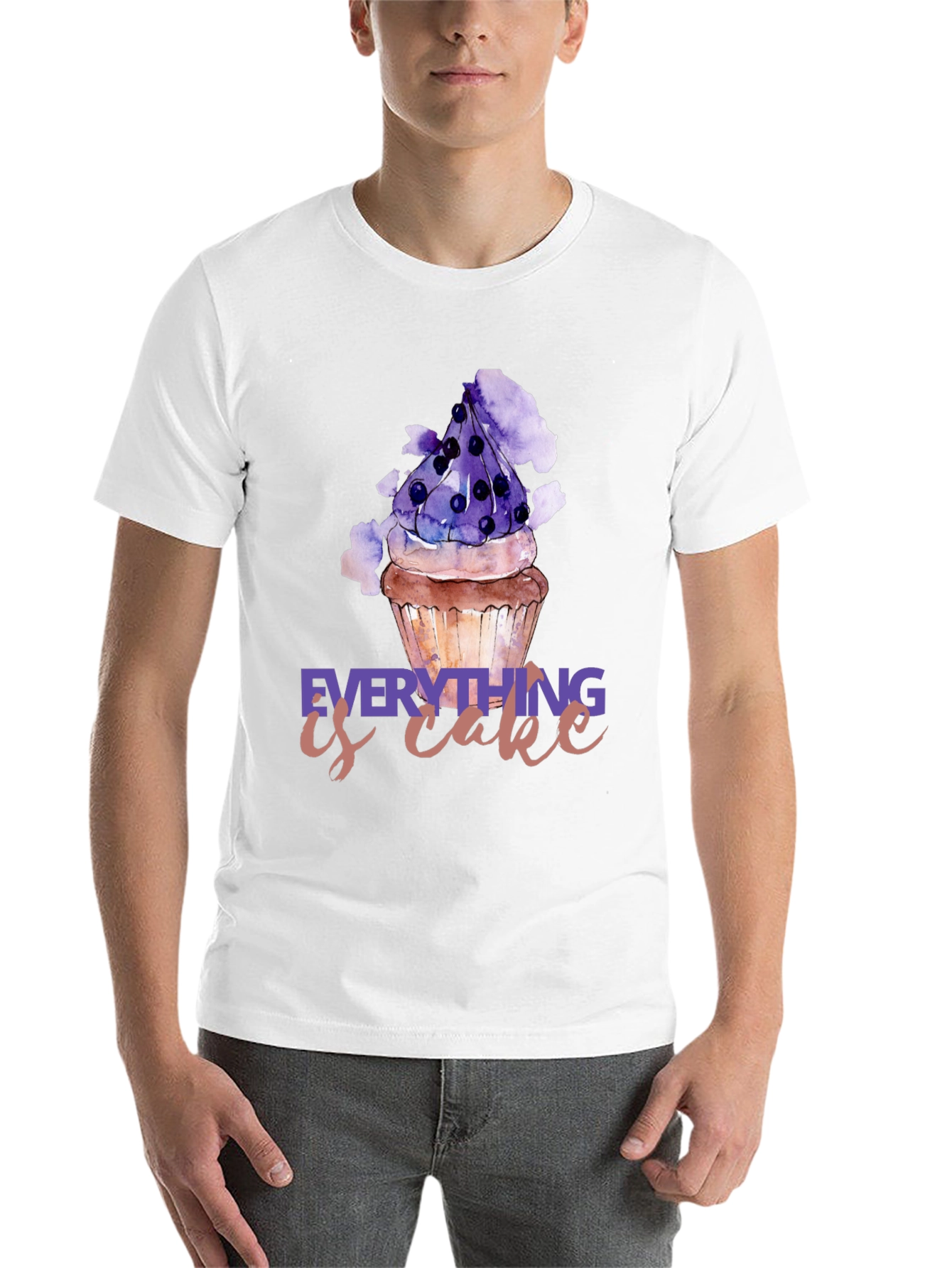 Black Everything is Cake T-Shirt view 14