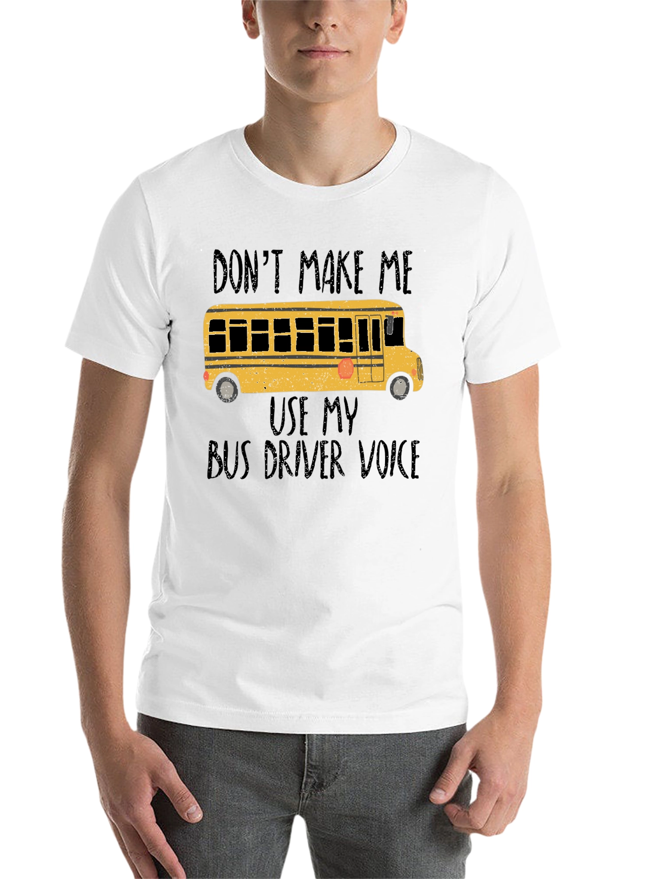 Black Don't Make Me Use My Bus Driver Voice T-Shirt view 14