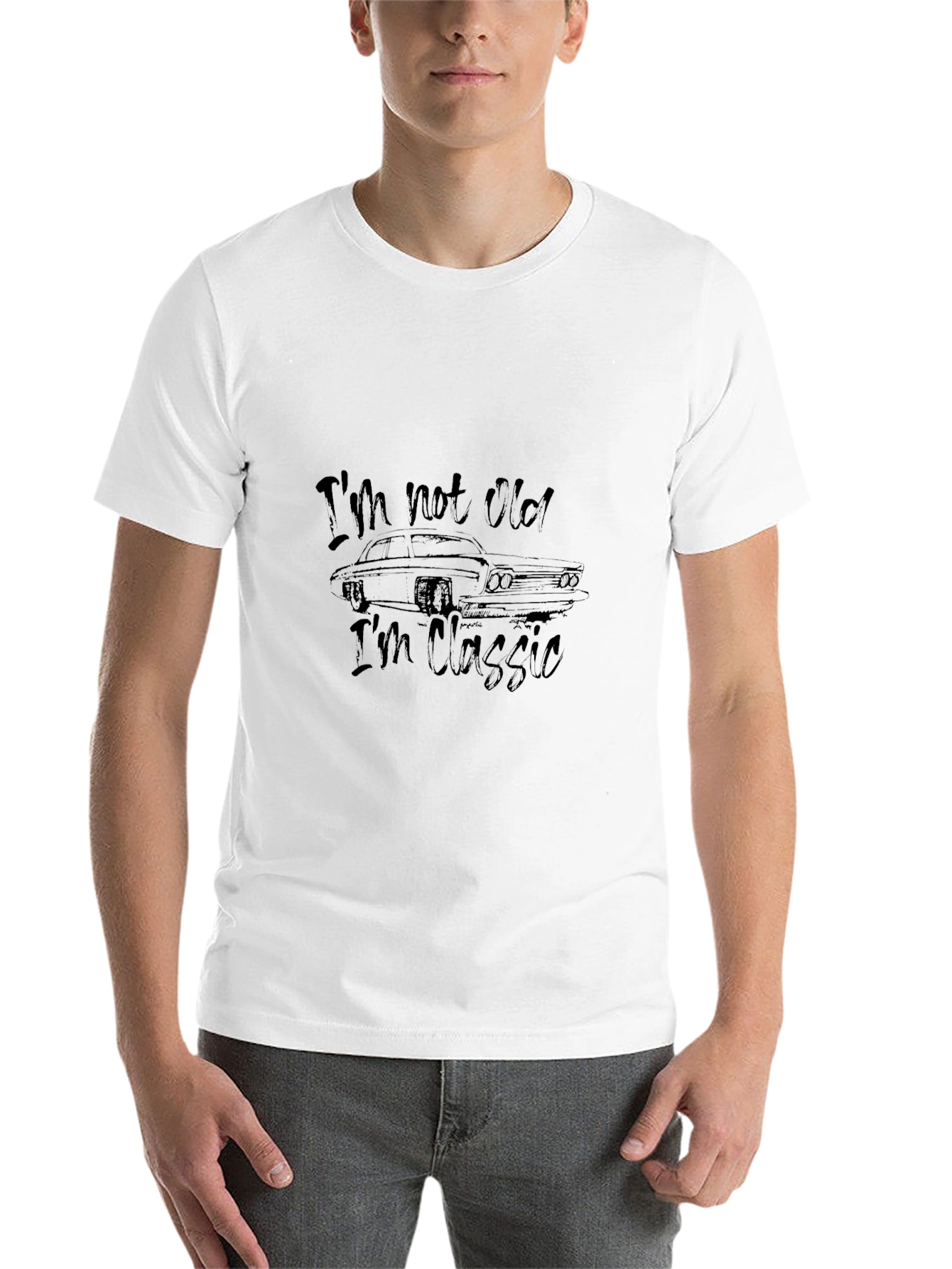 Black I'm Not Old, I'm Classic Car T-Shirt view 14