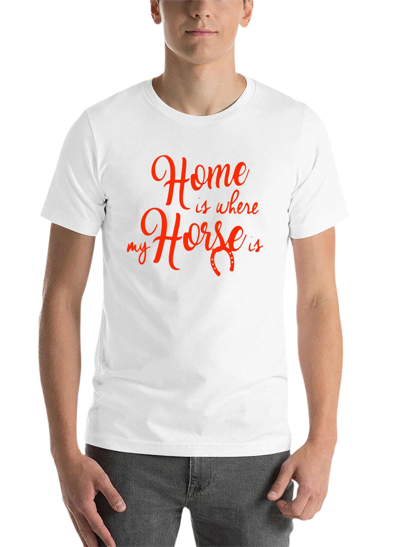 Black Home is Where My Horse is T-Shirt view 14