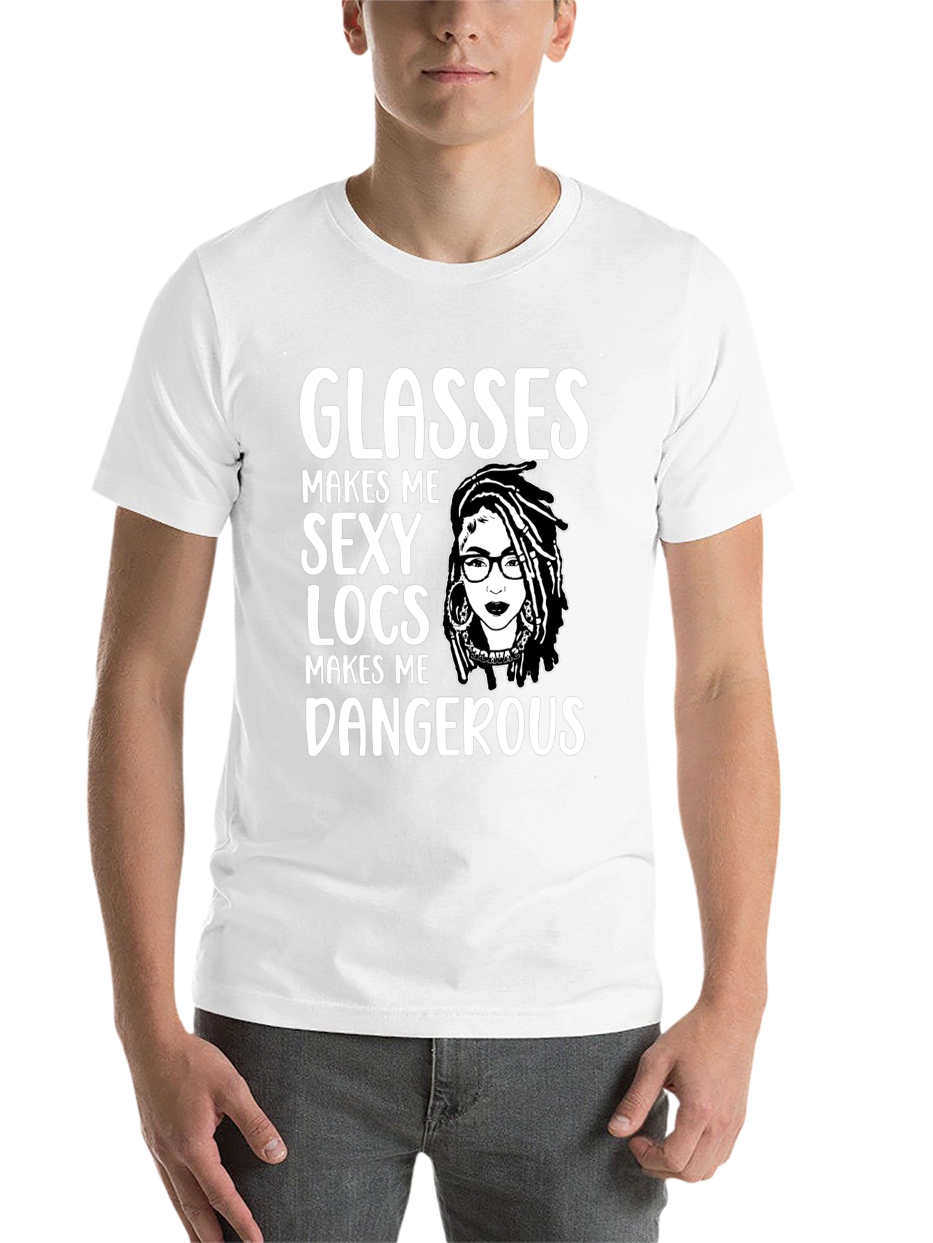 Glasses Locs Dangerous Graphic Tee - 14