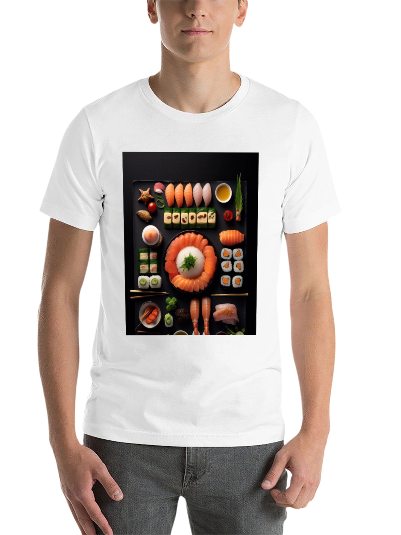 Black Sushi Graphic Tee - Foodie Fashion view 14