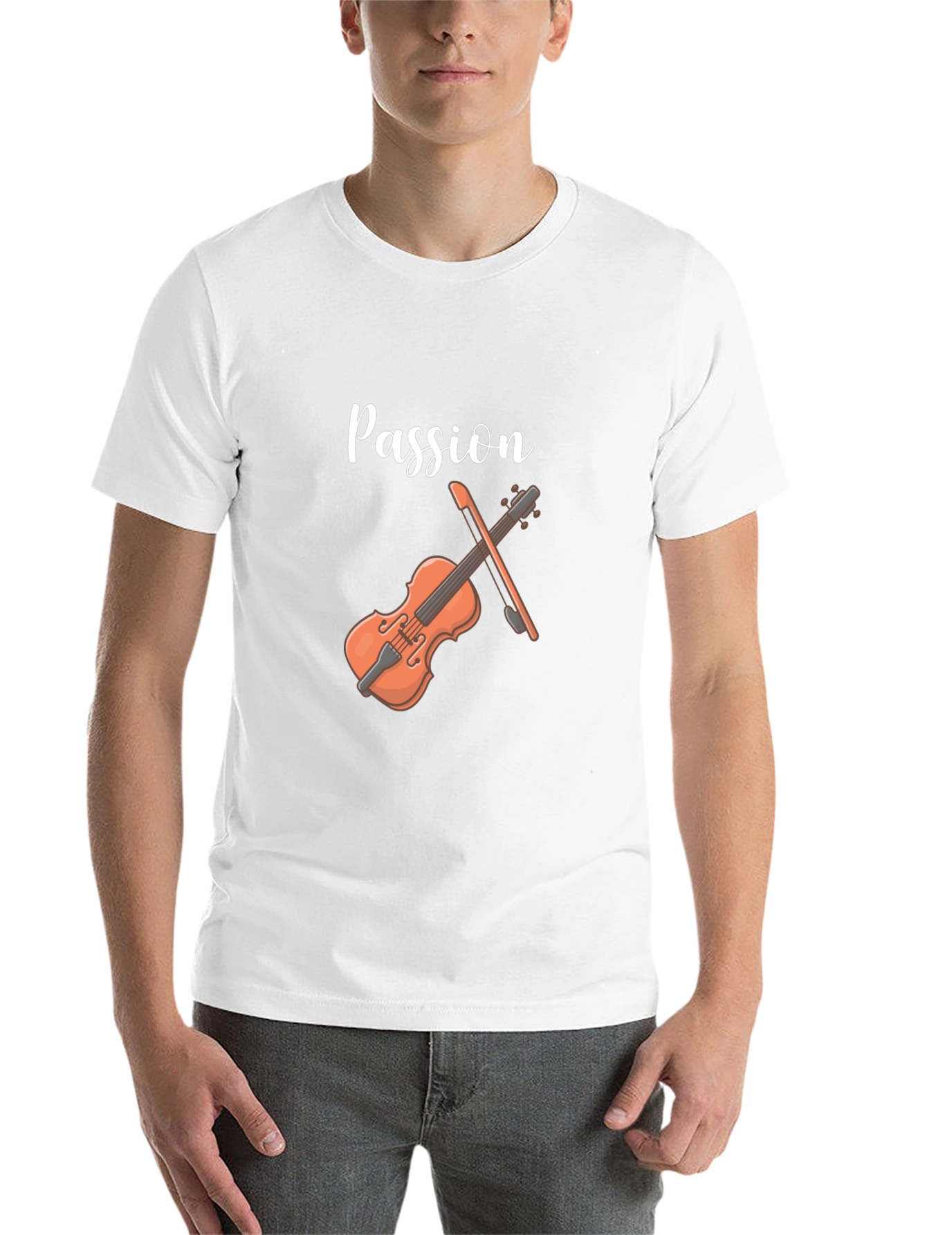 Black Passion Violin Graphic Tee view 14