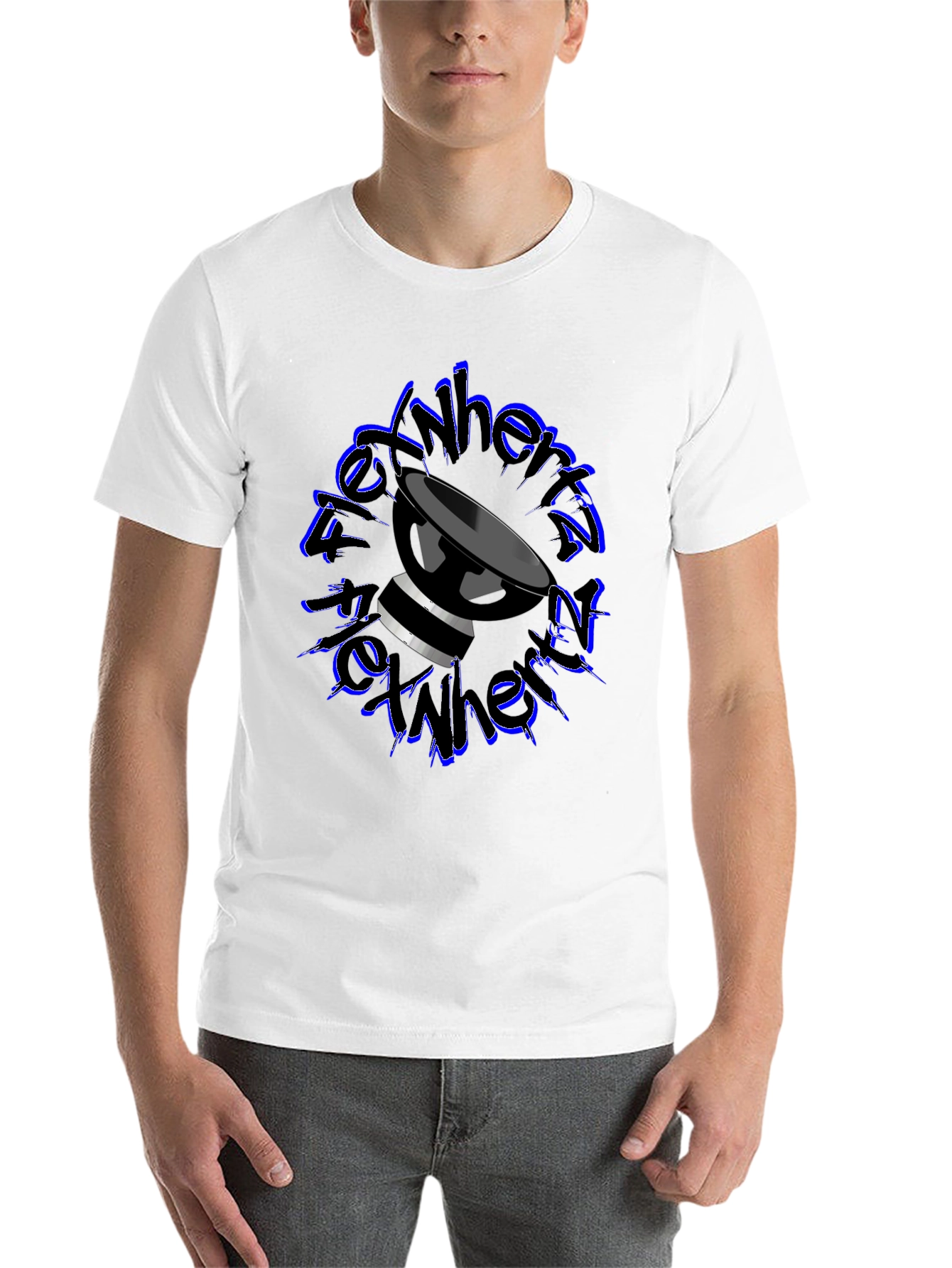 Black Black T-Shirt with Drum Graphic view 14