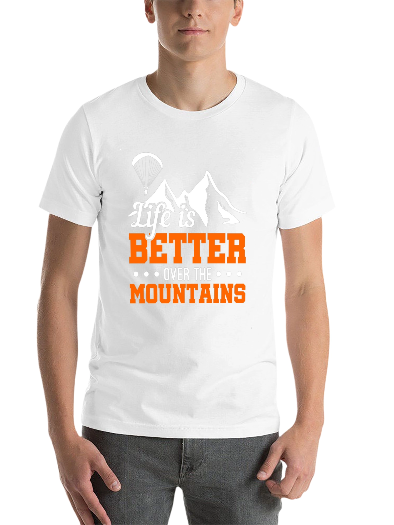 Black Life is Better Over Mountains Graphic Tee view 14