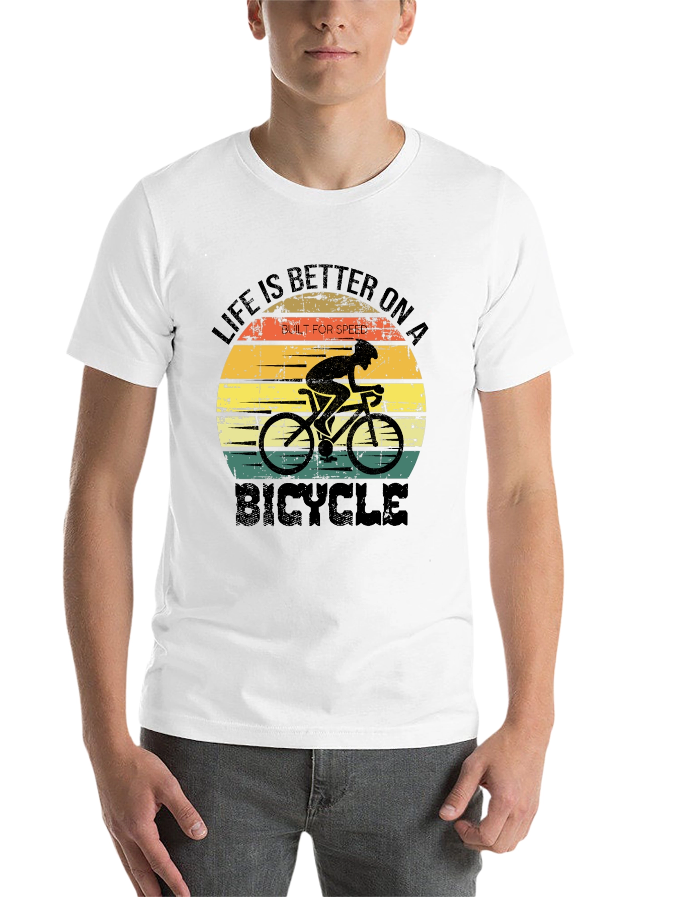 Black Life is Better On a Bicycle T-Shirt view 14