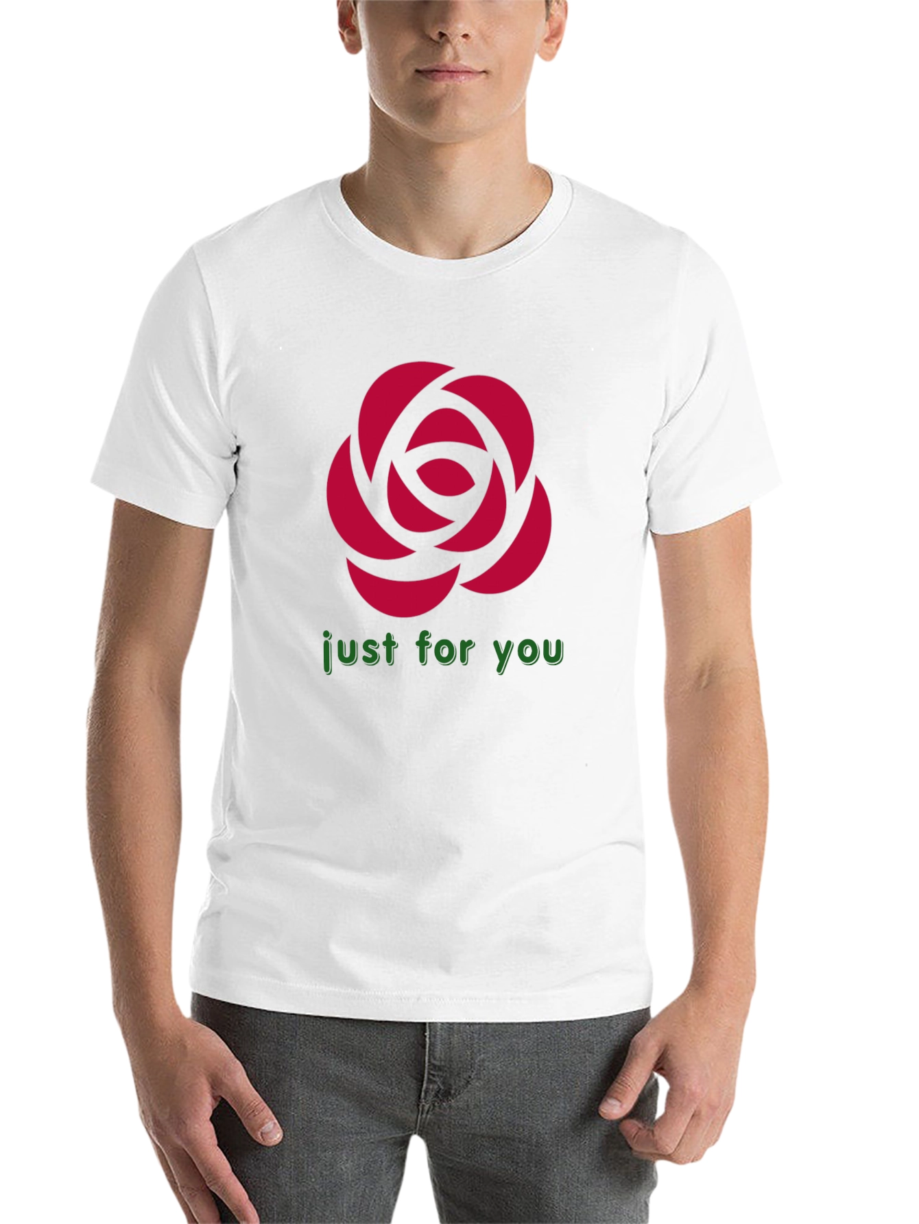 Rose Graphic T-Shirt - Just For You Design - 14