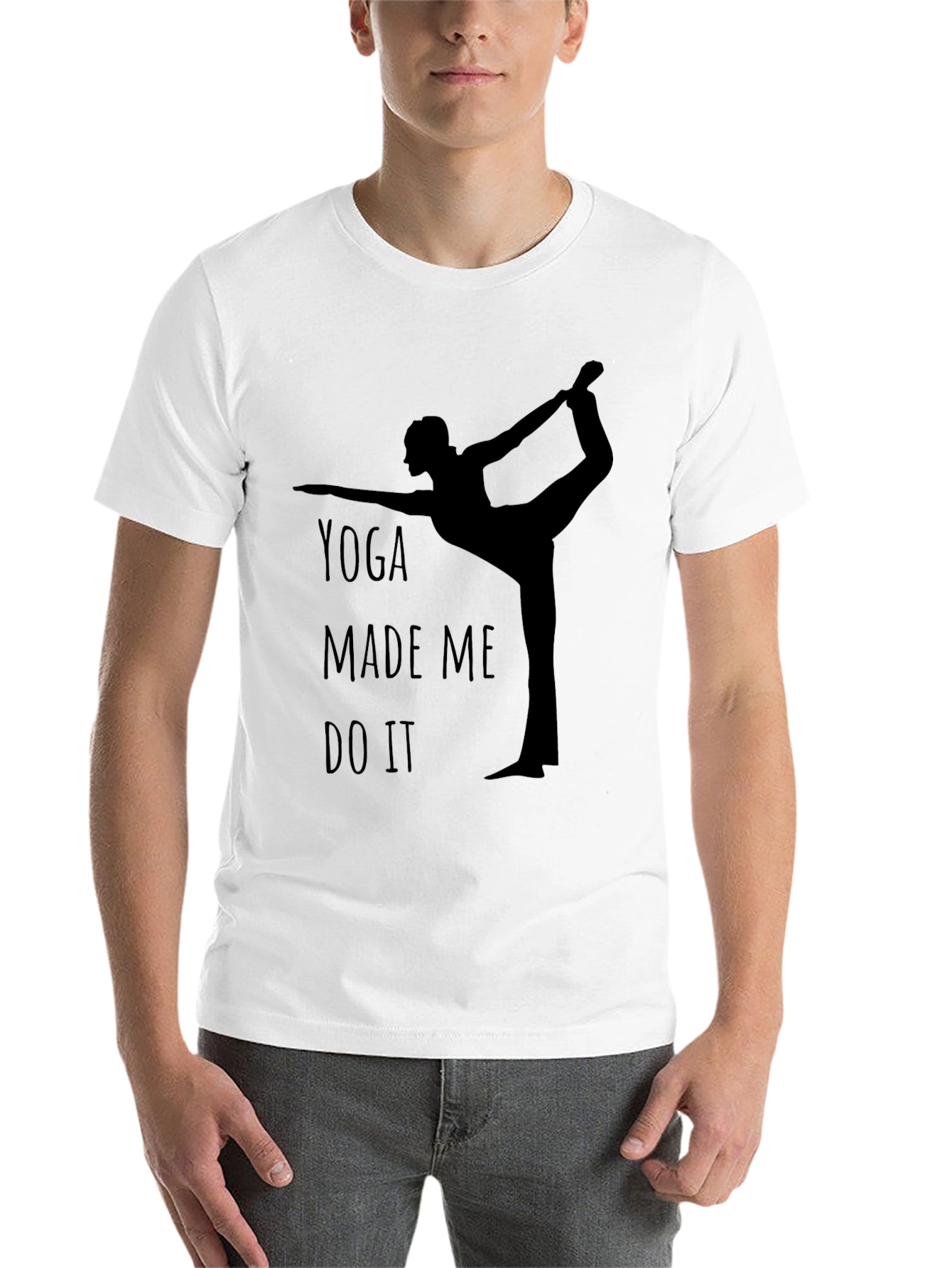 Black Yoga Made Me Do It - Graphic Tee view 14