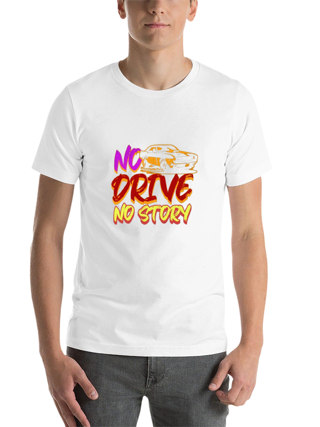 Black No Drive No Story Graphic T-Shirt view 14