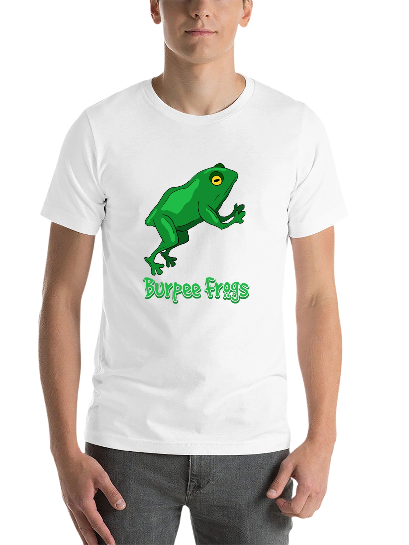 Black Burpee Frogs Graphic Tee - Black Cotton T-Shirt view 14