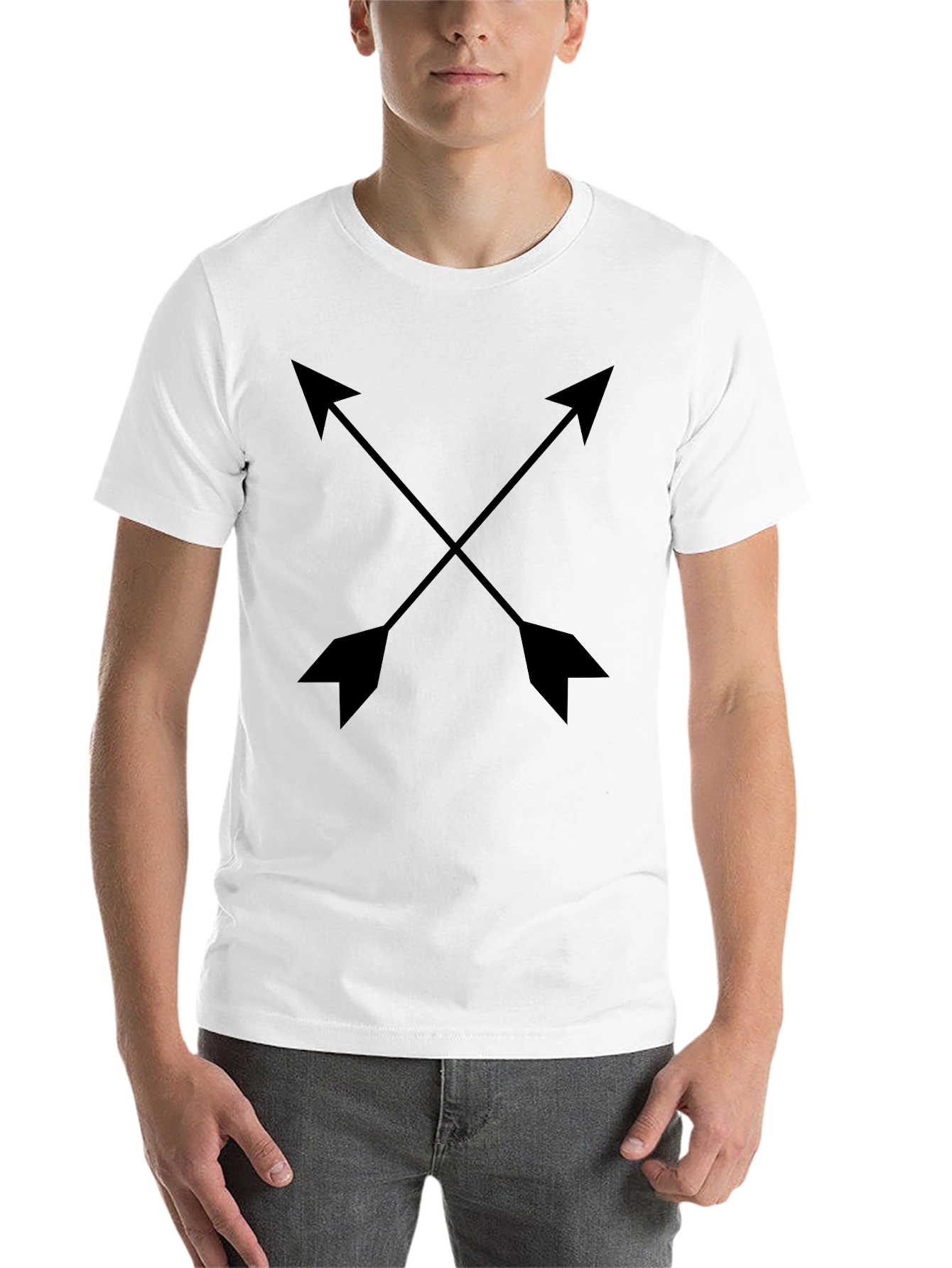 Black Arrow Graphic Black T-Shirt view 14