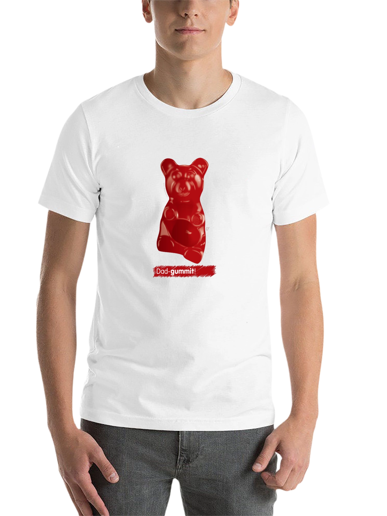 Black Dad-gummit Gummy Bear T-Shirt view 14