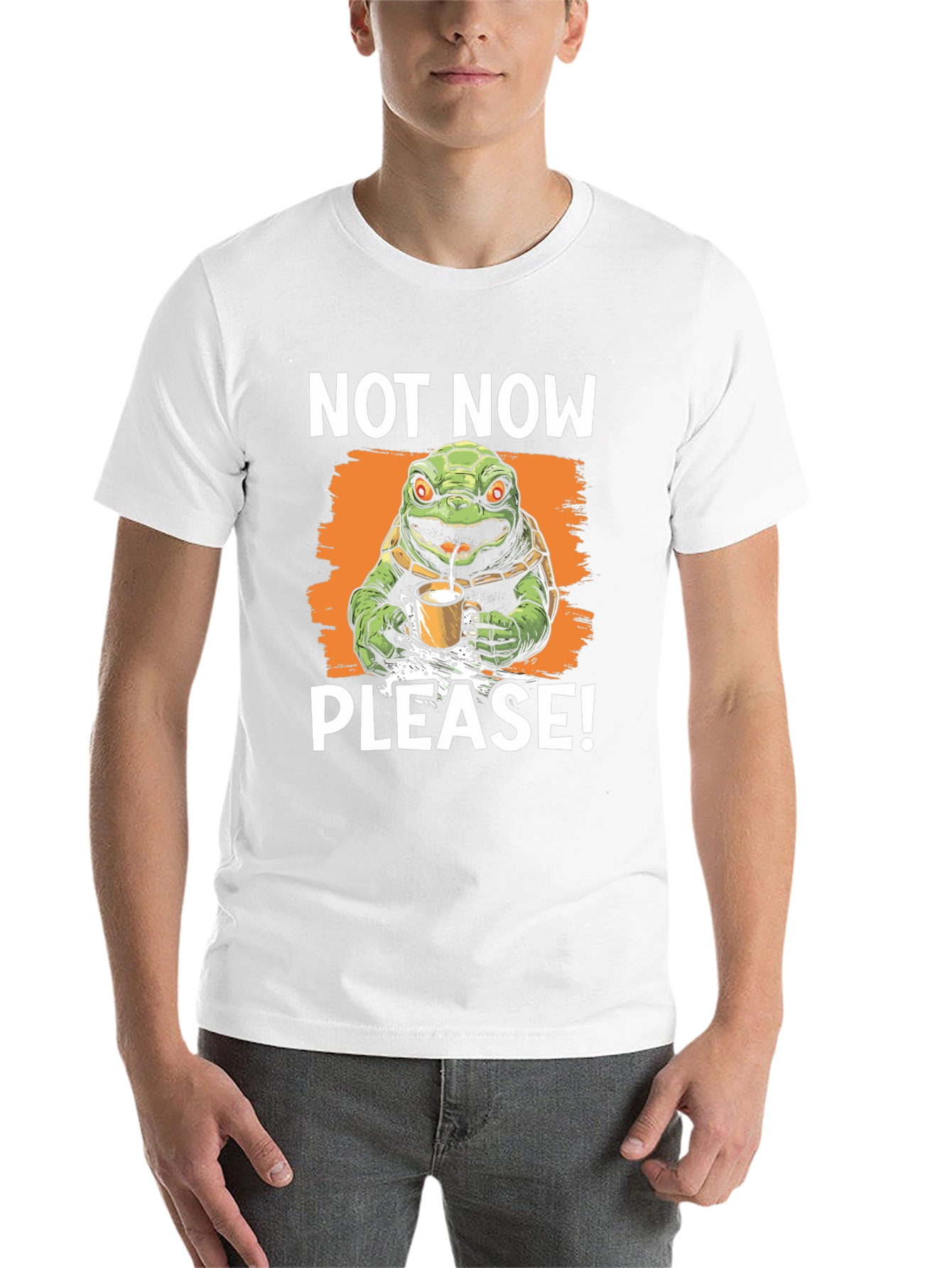Black Not Now Please! Turtle T-Shirt view 14