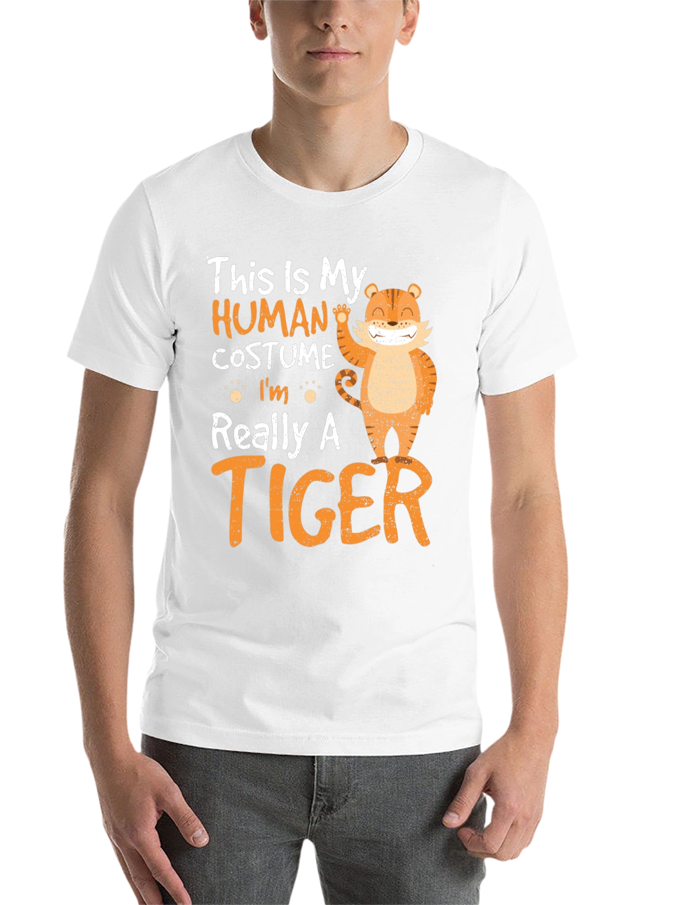 Black Human Costume Tiger T-Shirt view 14