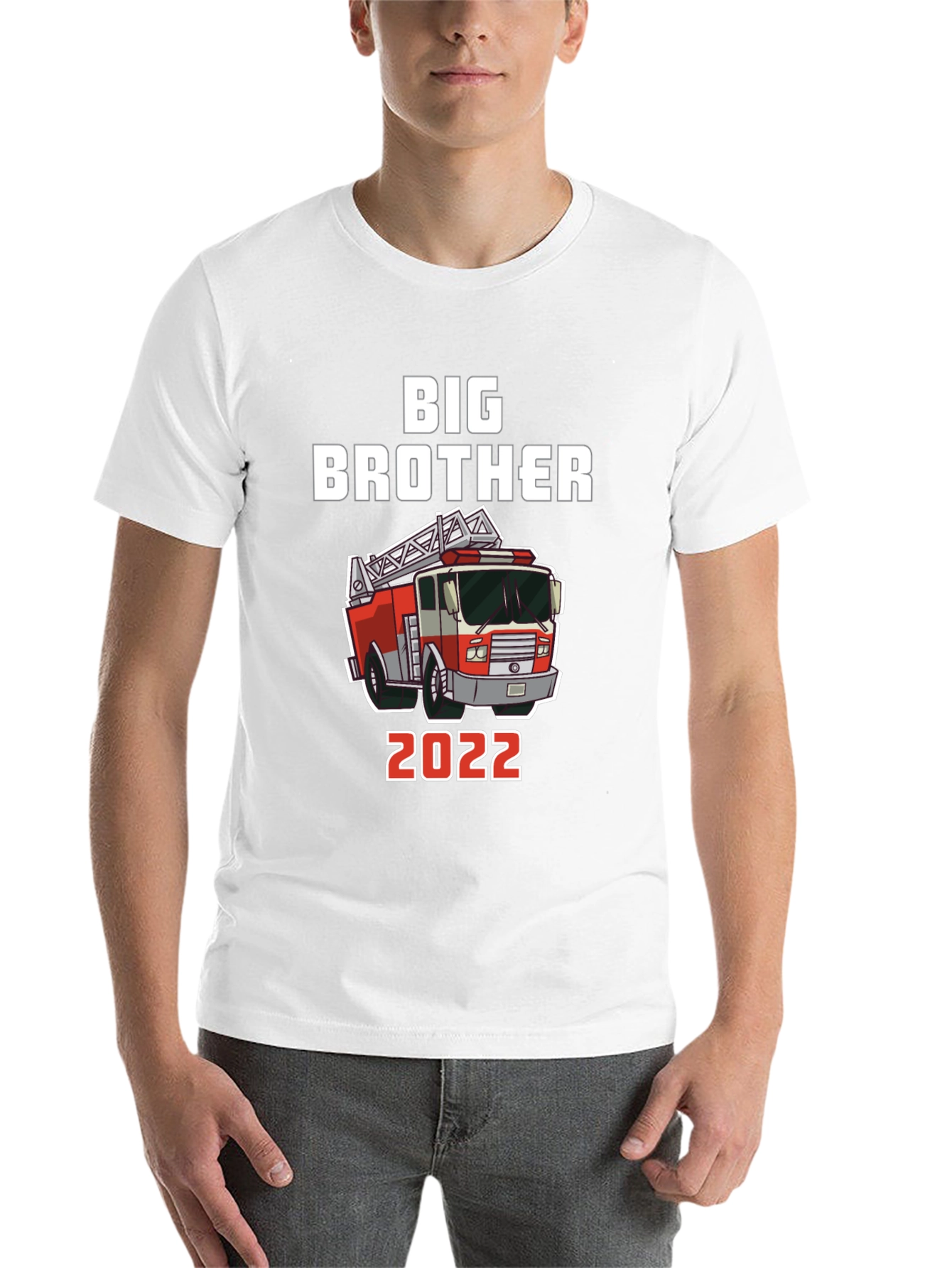 Black Big Brother Fire Truck 2022 T-Shirt view 14