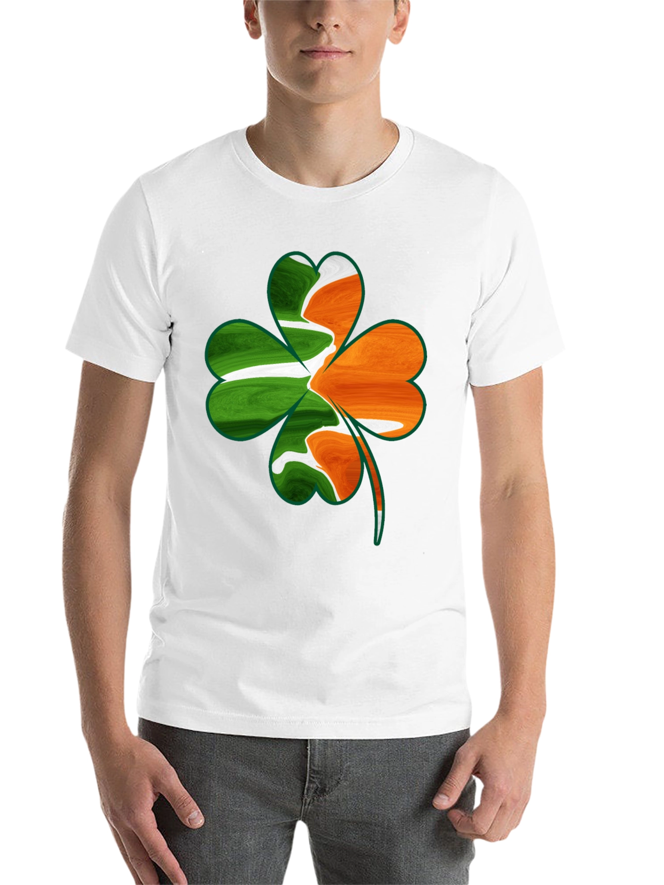 Black Irish Shamrock Graphic Tee - St. Patrick's Day view 14