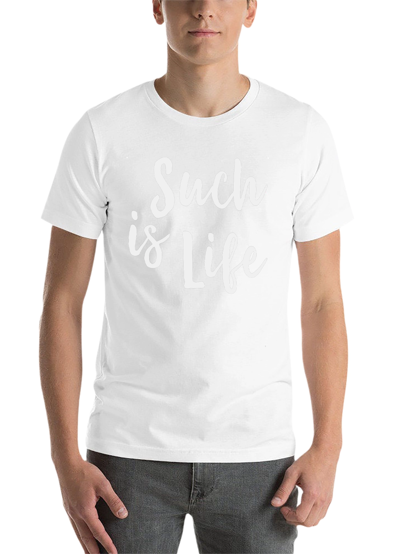 Black Such is Life Graphic Tee - Casual Black T-Shirt view 14