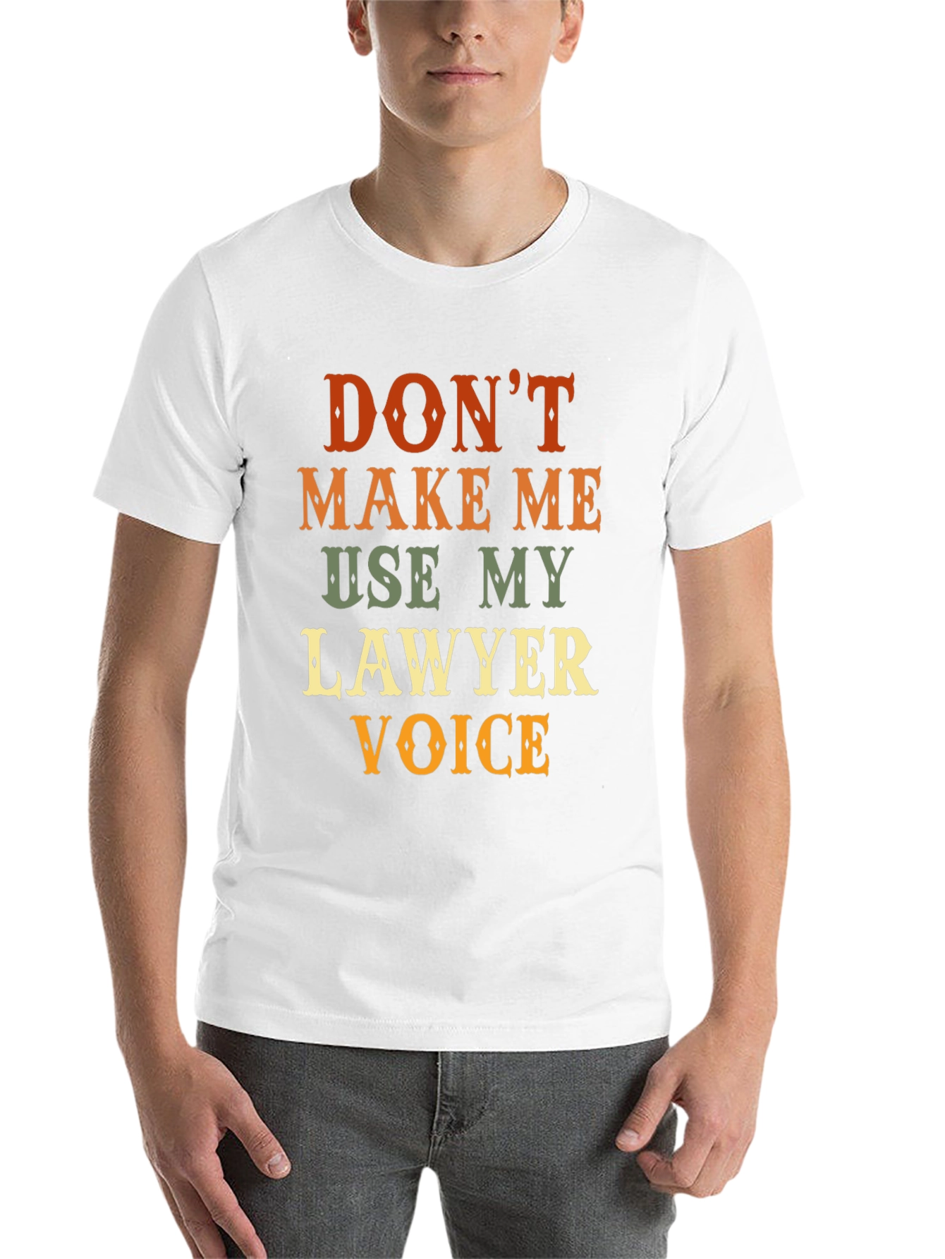 Black Lawyer Voice Novelty Graphic T-Shirt view 14