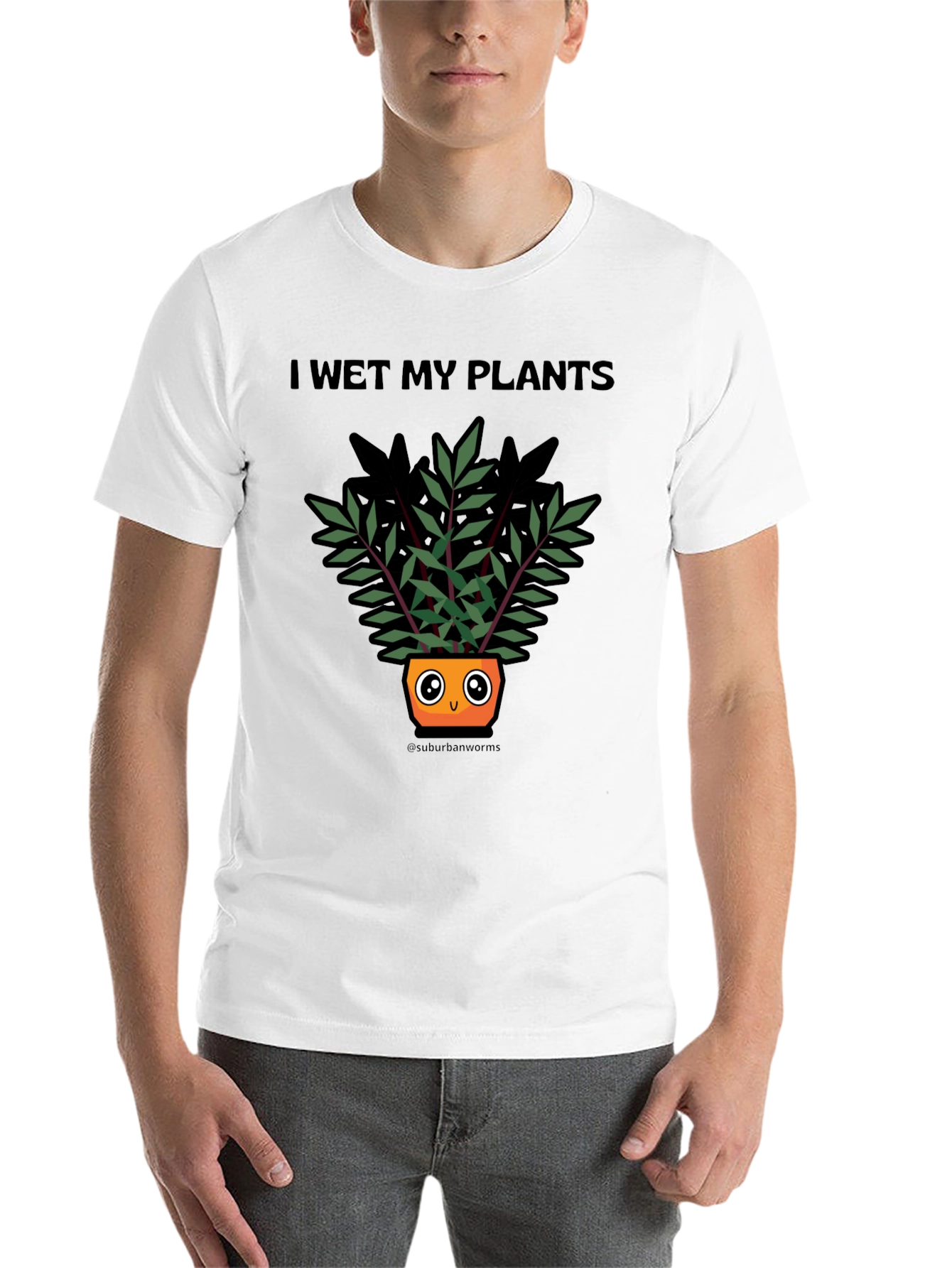 Black I Wet My Plants T-Shirt Funny Plant Lover Tee view 14