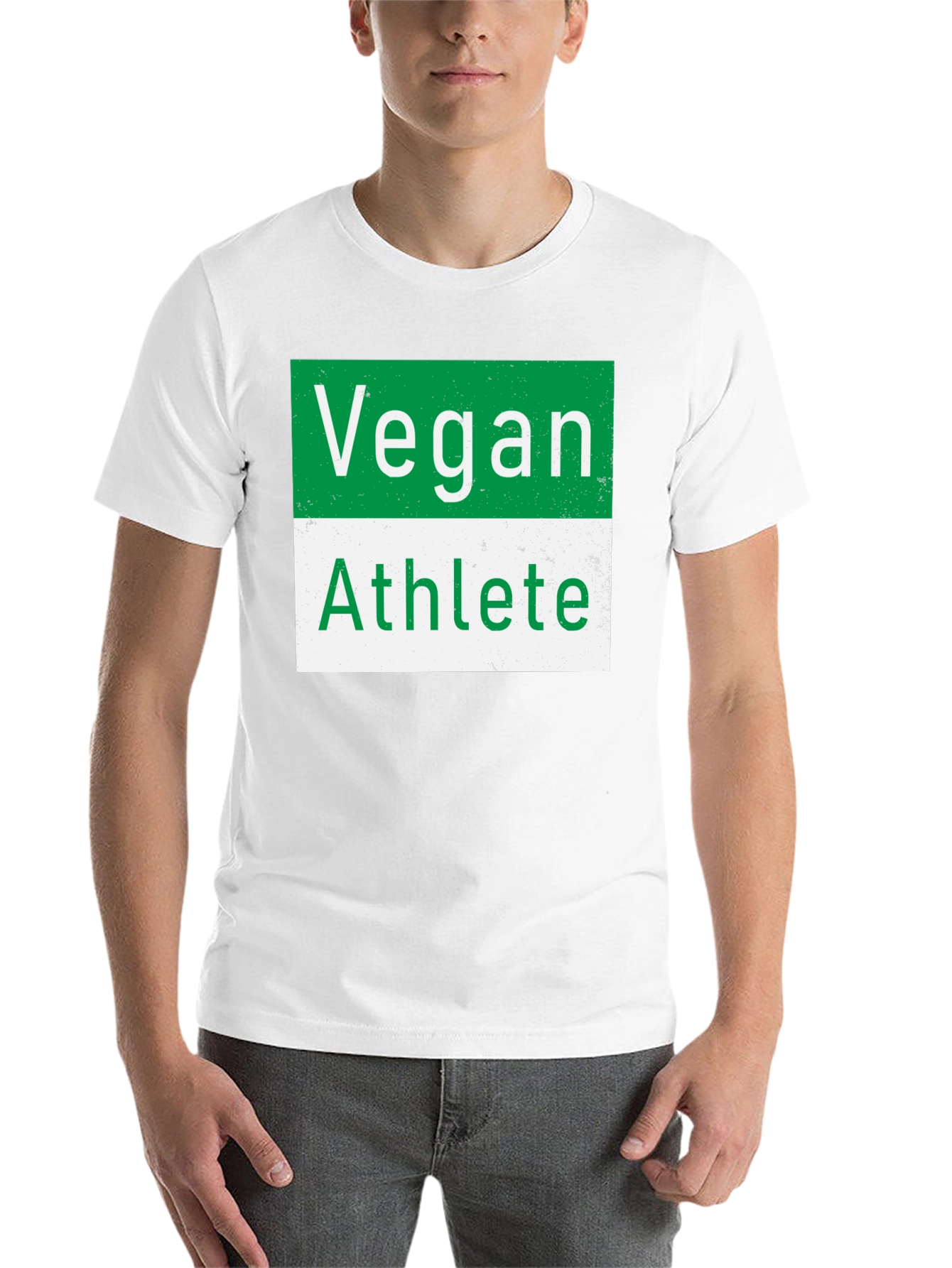 Black Vegan Athlete T-Shirt - Unisex Black Tee view 14
