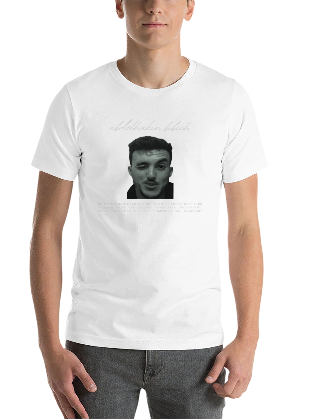 Black Abdelhakim Bibich Graphic T-Shirt view 14
