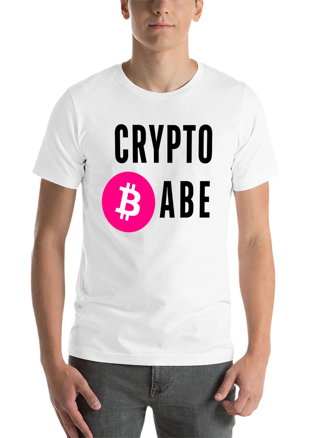 Black Crypto Babe Bitcoin T-Shirt view 14