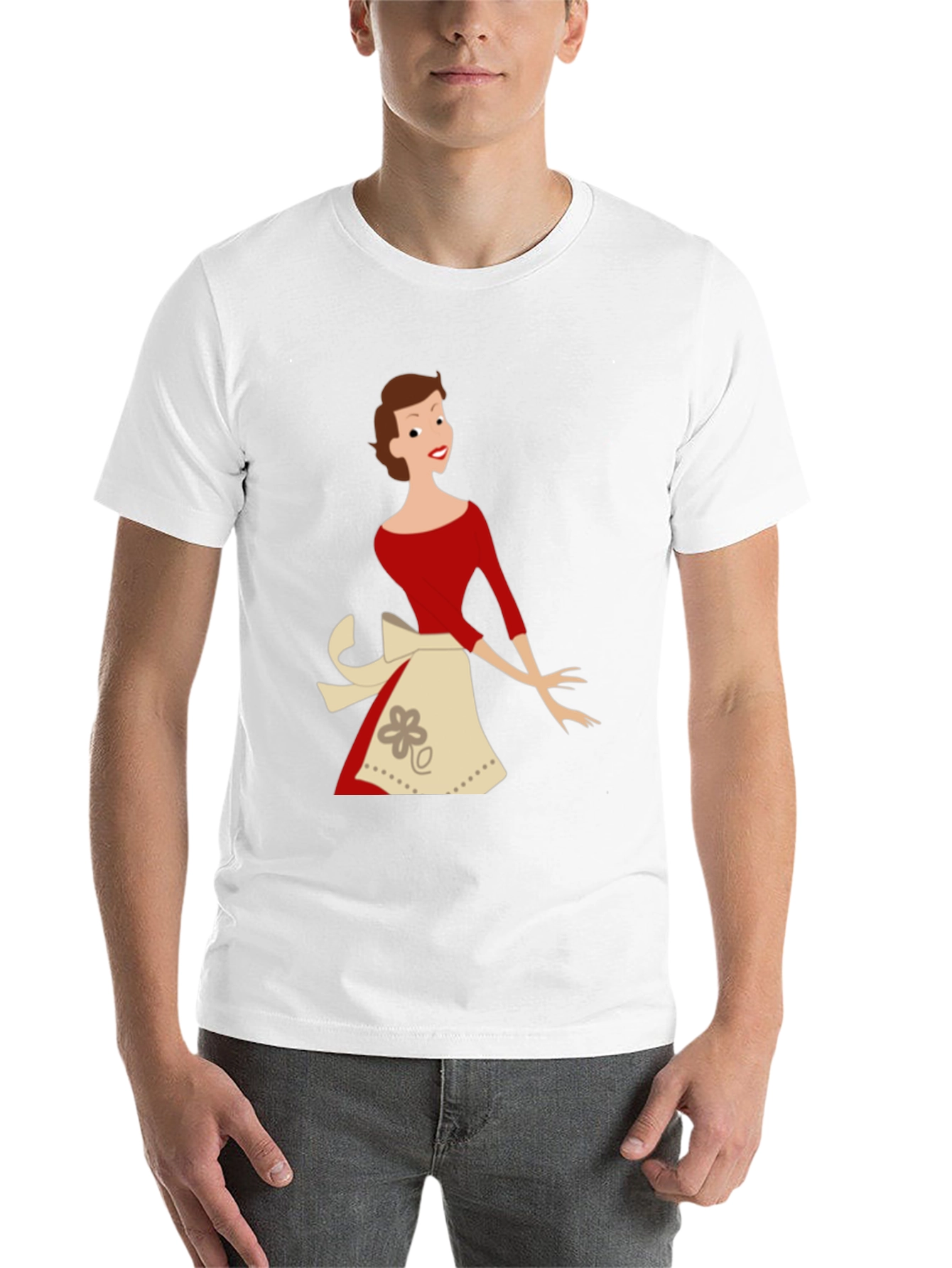 Black Retro Housewife T-Shirt - Black view 14