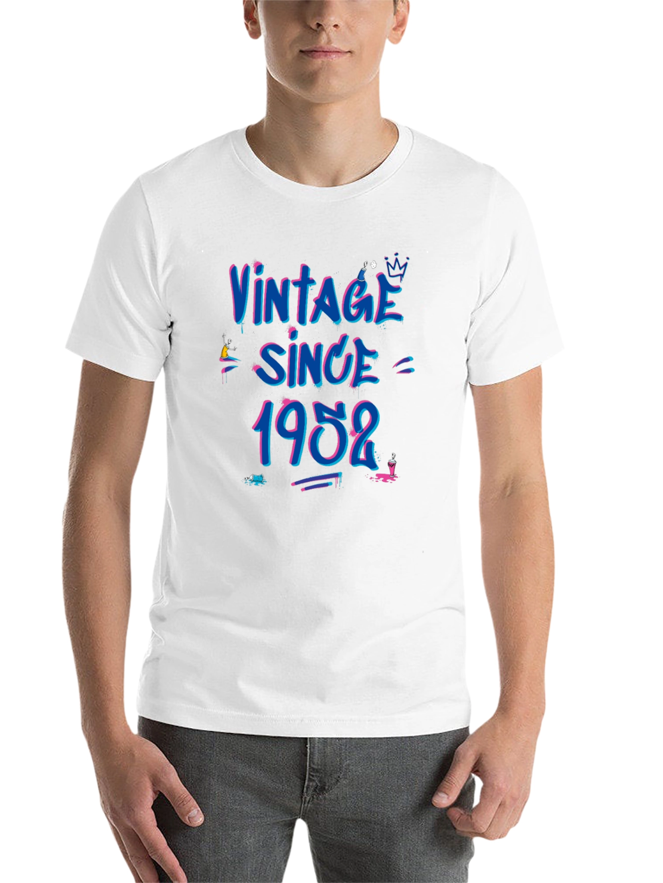 Black Vintage Since 1952 Graphic T-Shirt view 14