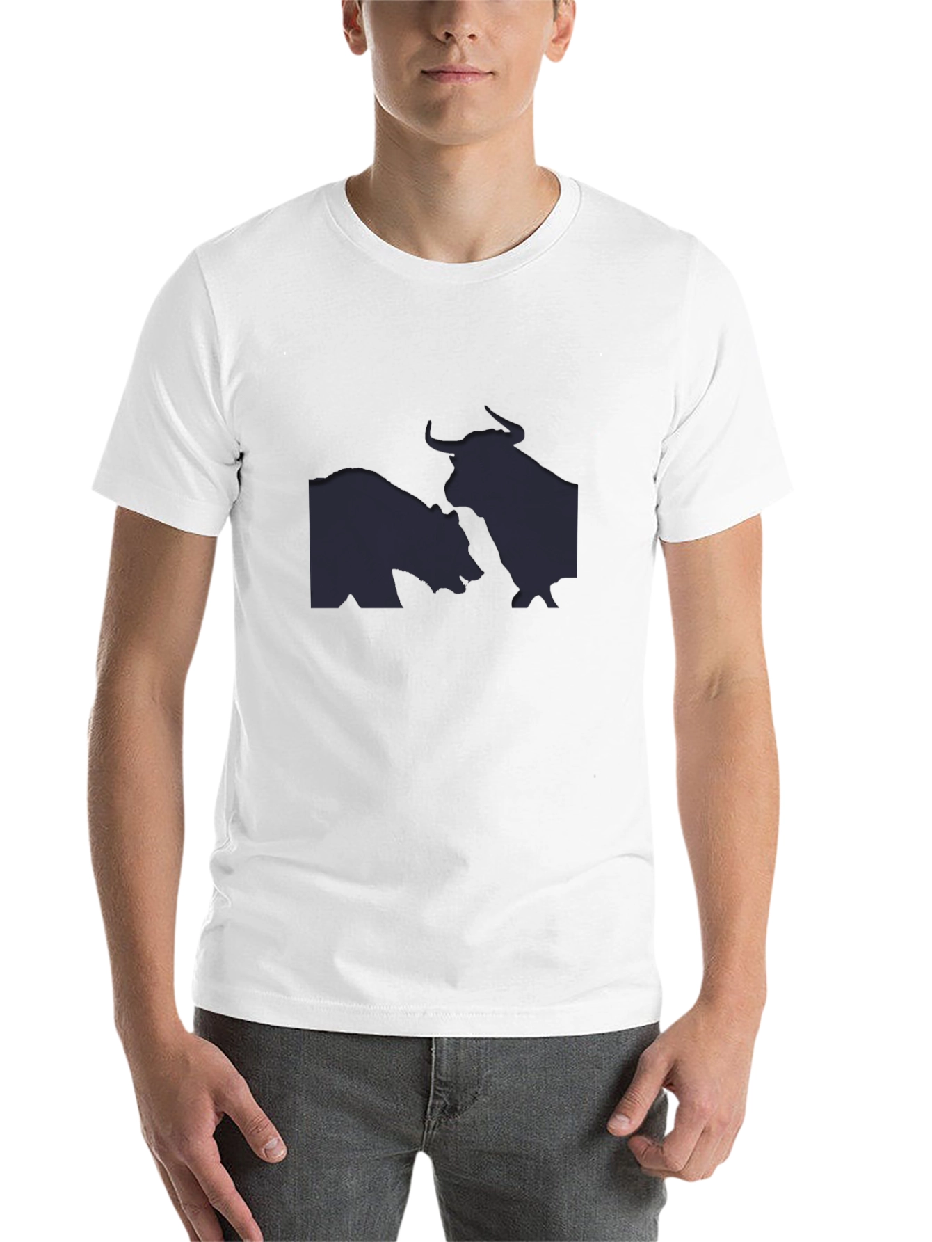 Black Bull vs Bear Graphic Tee - Black view 14