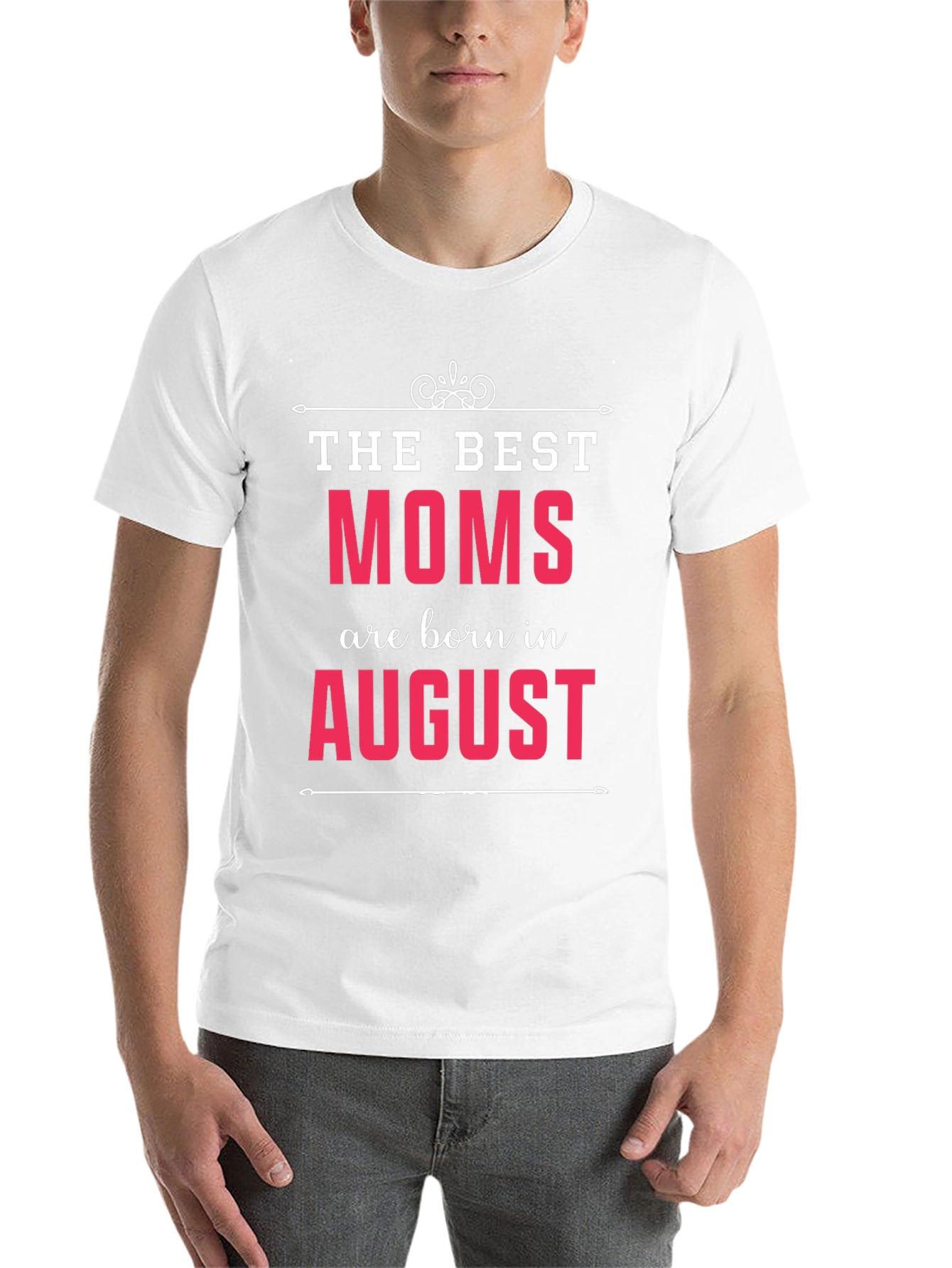 Black The Best Moms Are Born In August T-Shirt view 14