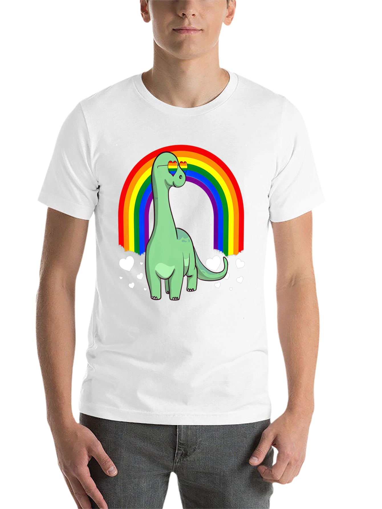 Dino Rainbow Pride T-Shirt - 14