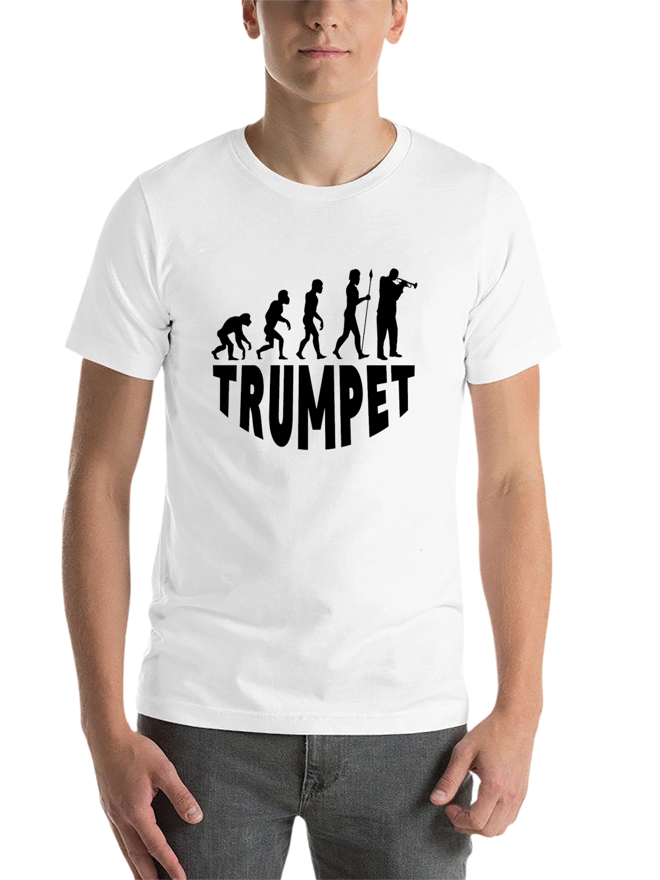 Black Trumpet Evolution Graphic Tee - Black view 14