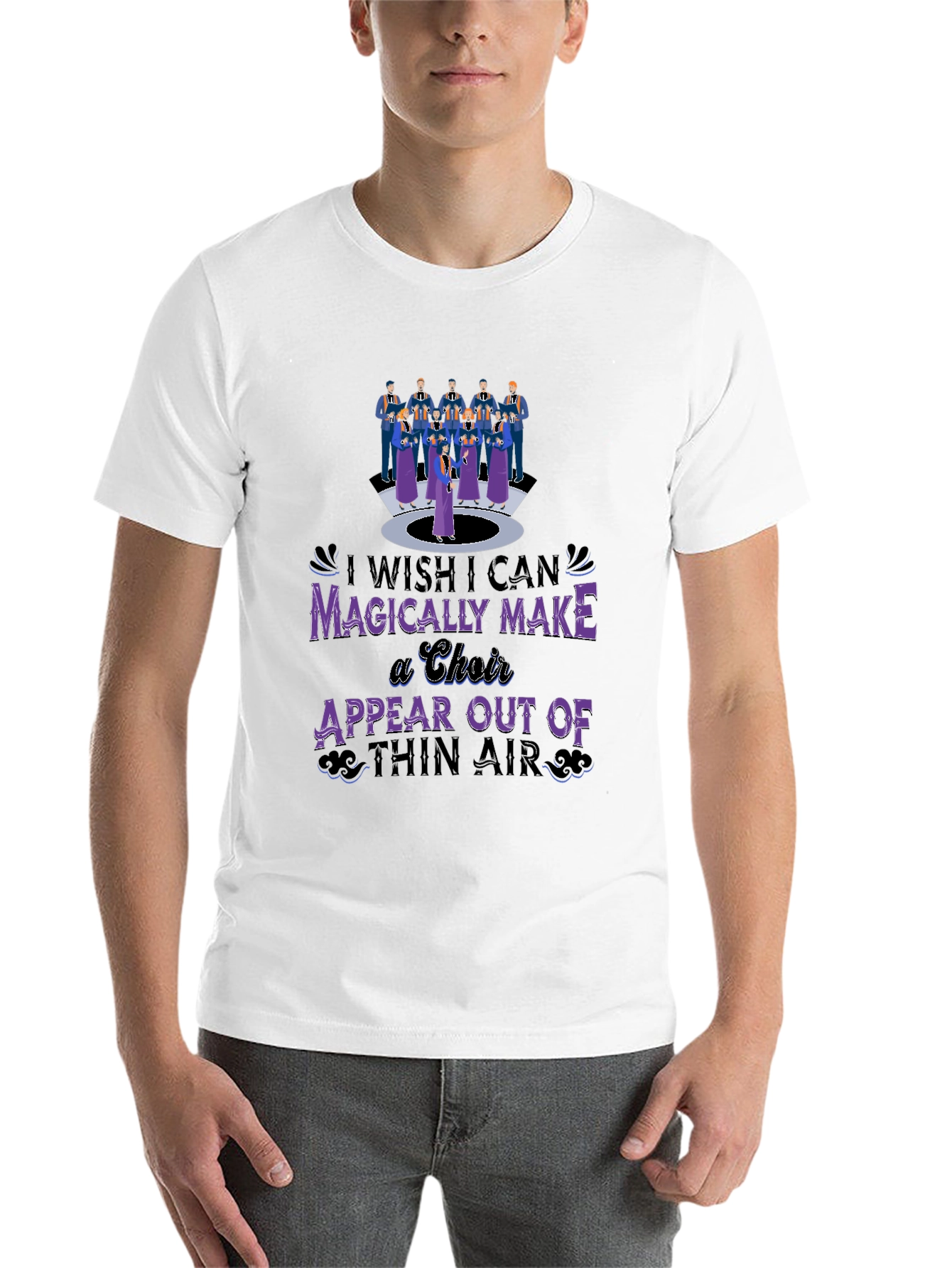 Black Magical Choir T-Shirt - Music Lover's Tee view 14