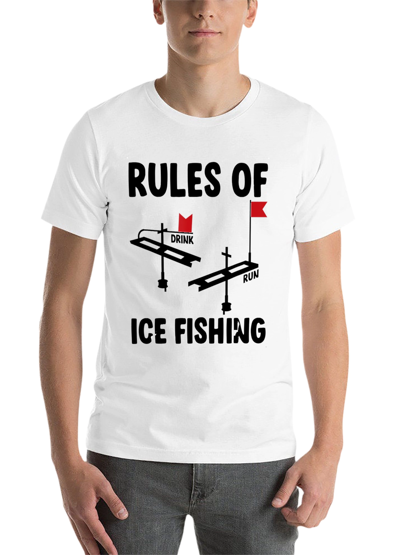 Rules of Ice Fishing Graphic Tee - 14