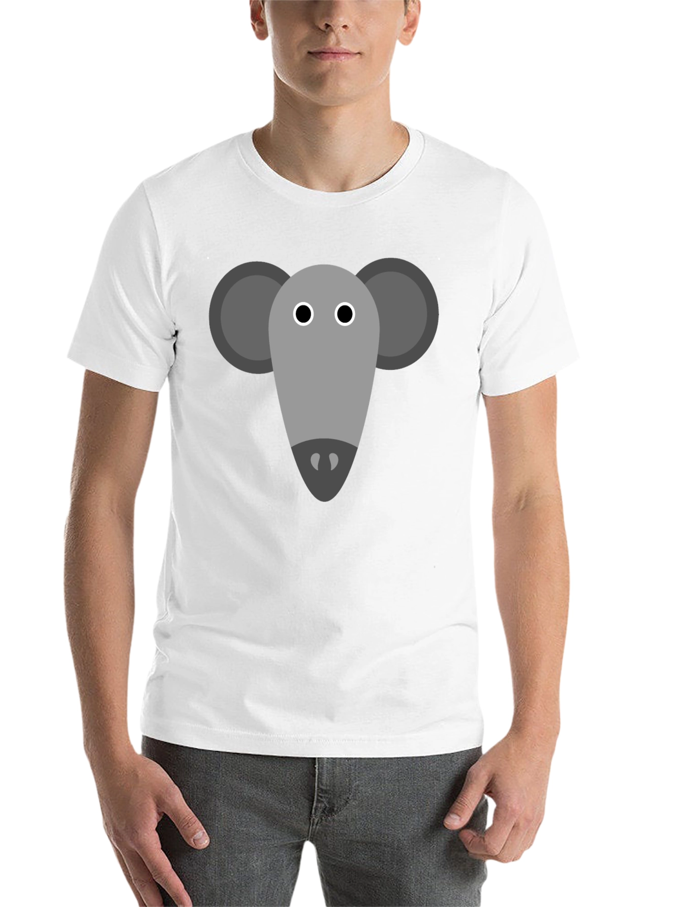 Black Mouse Graphic Tee - Black Cotton Casual Shirt view 14