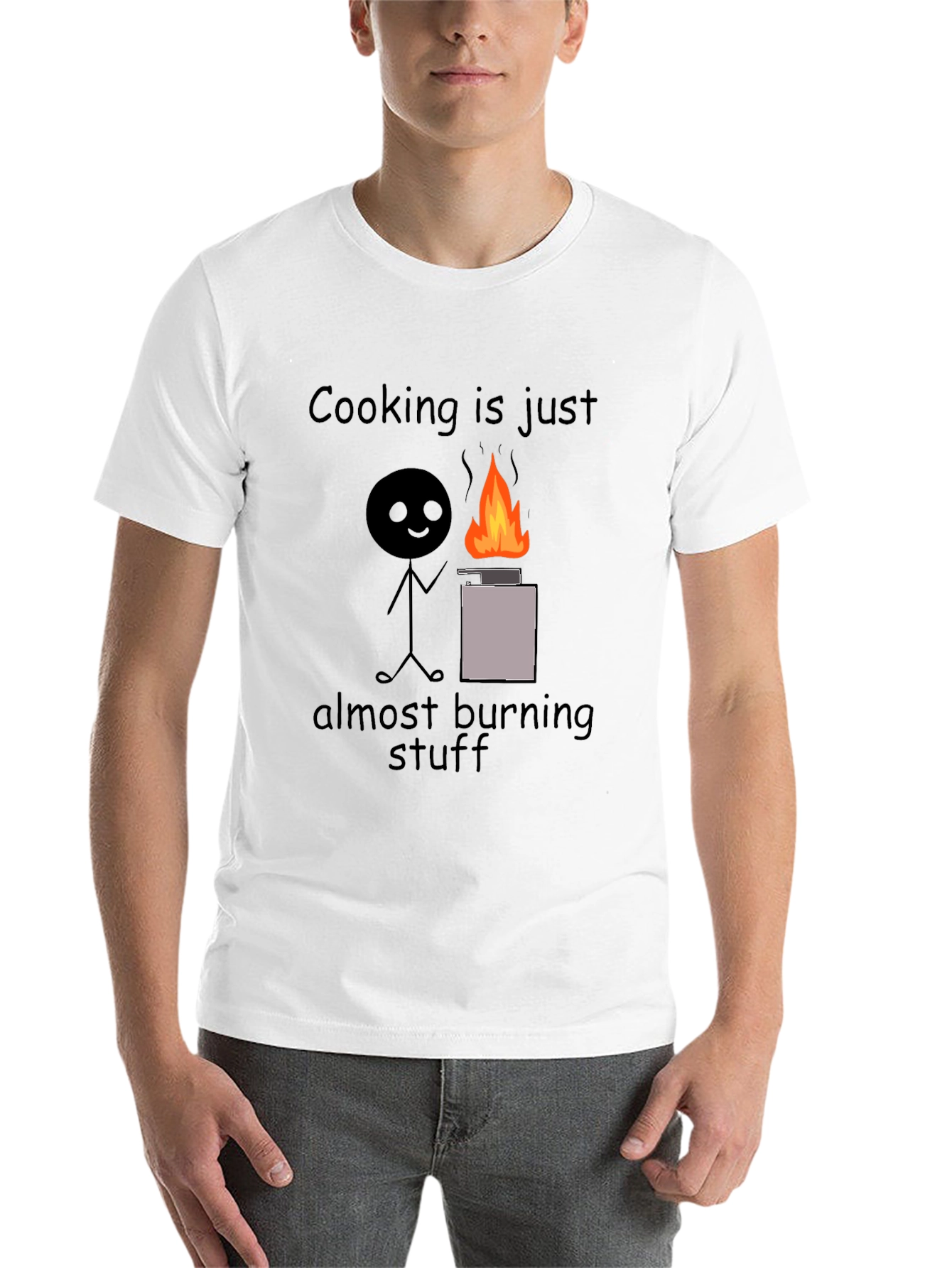 Black Cooking is Just Almost Burning Stuff T-Shirt view 14