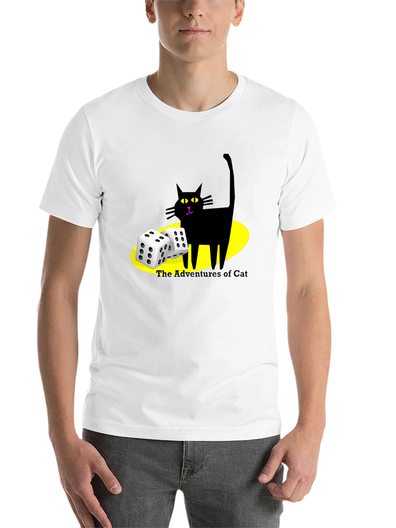 Adventures of Cat Black T-Shirt - 14