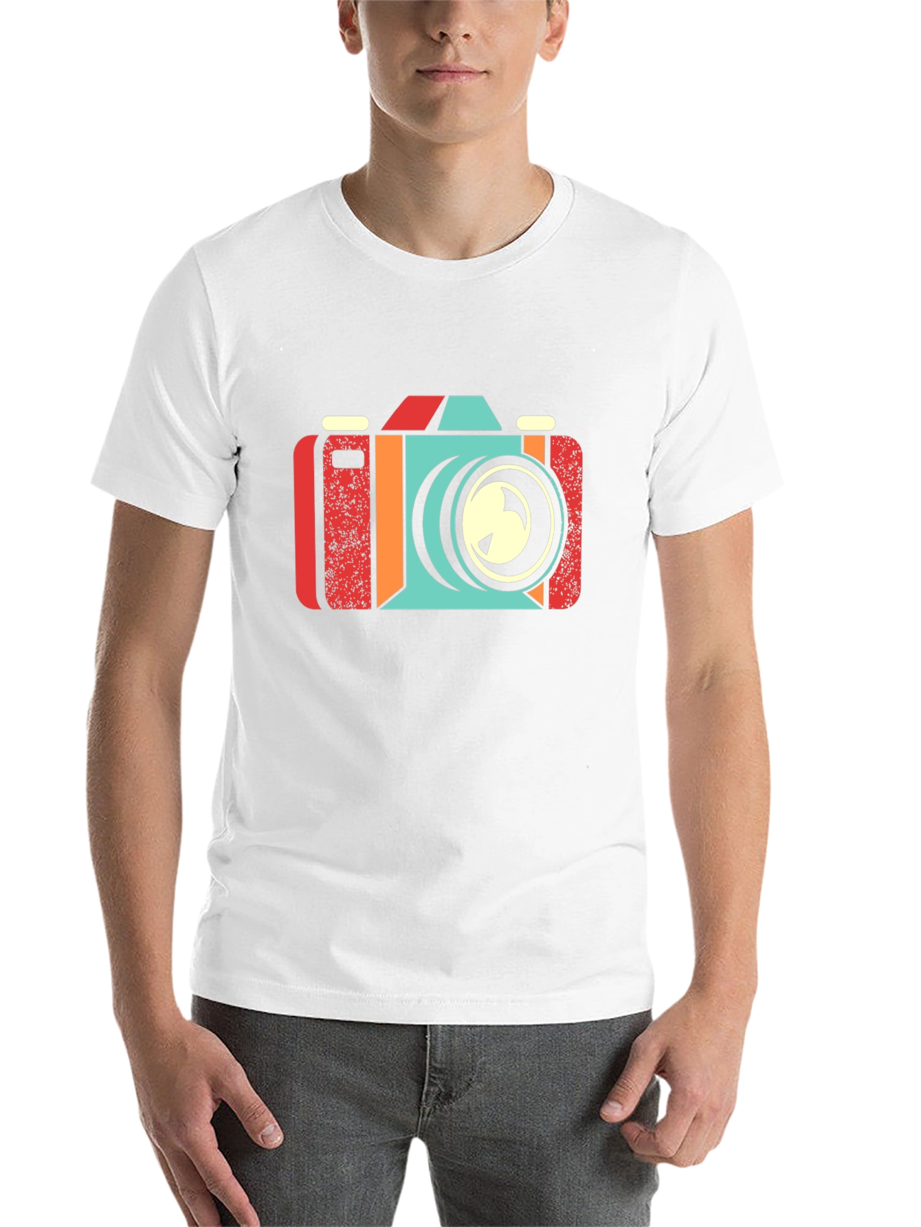 Black Retro Camera Graphic T-Shirt - Black view 14