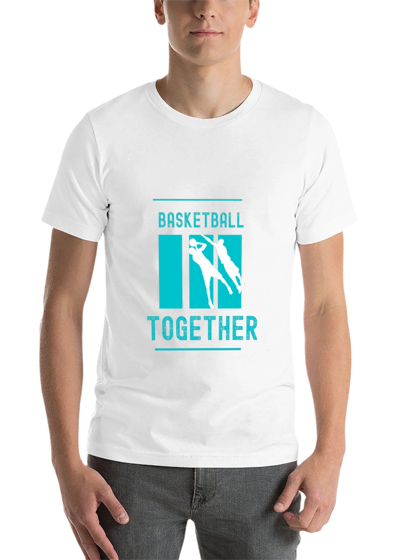 Black Basketball Together Graphic Tee view 14