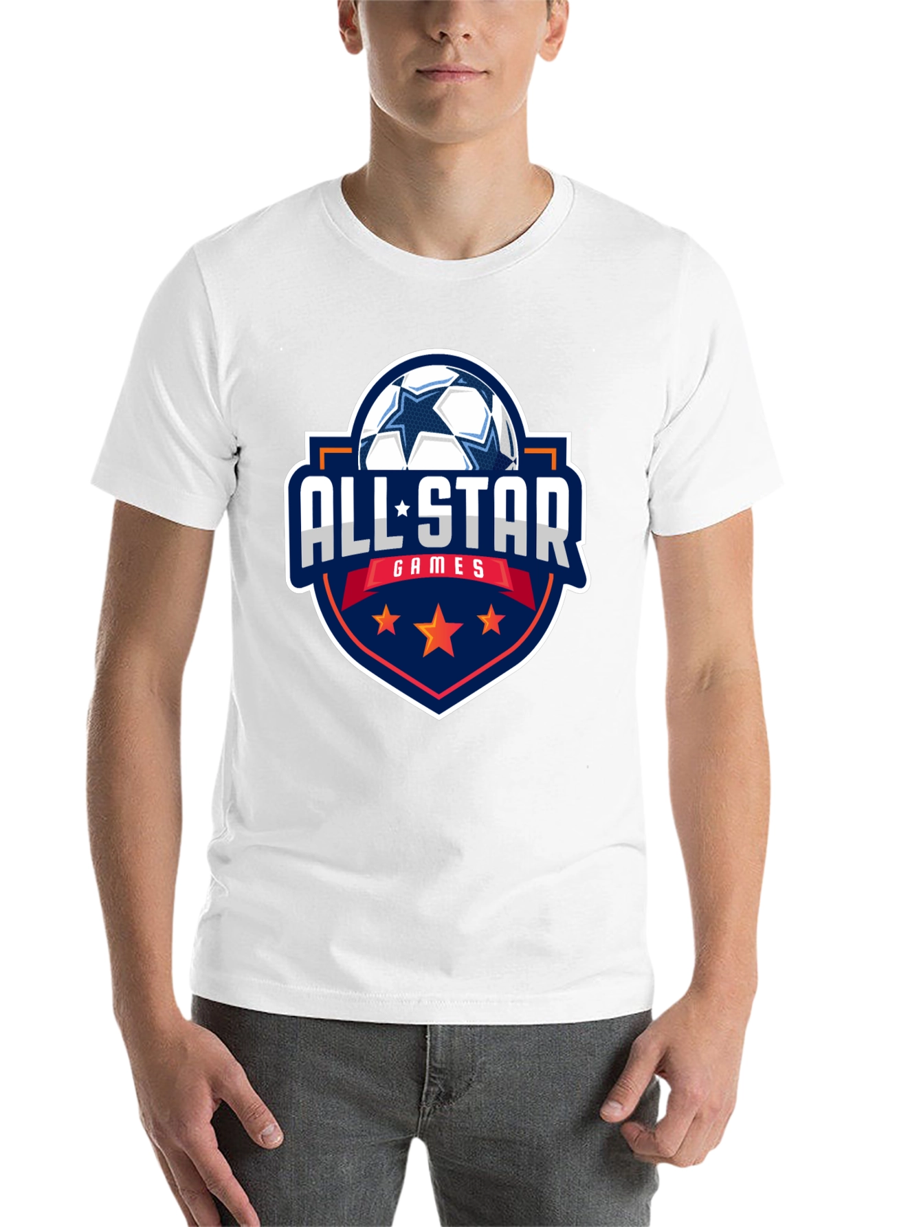 Black All-Star Games Soccer Graphic Tee - Black Cotton view 14