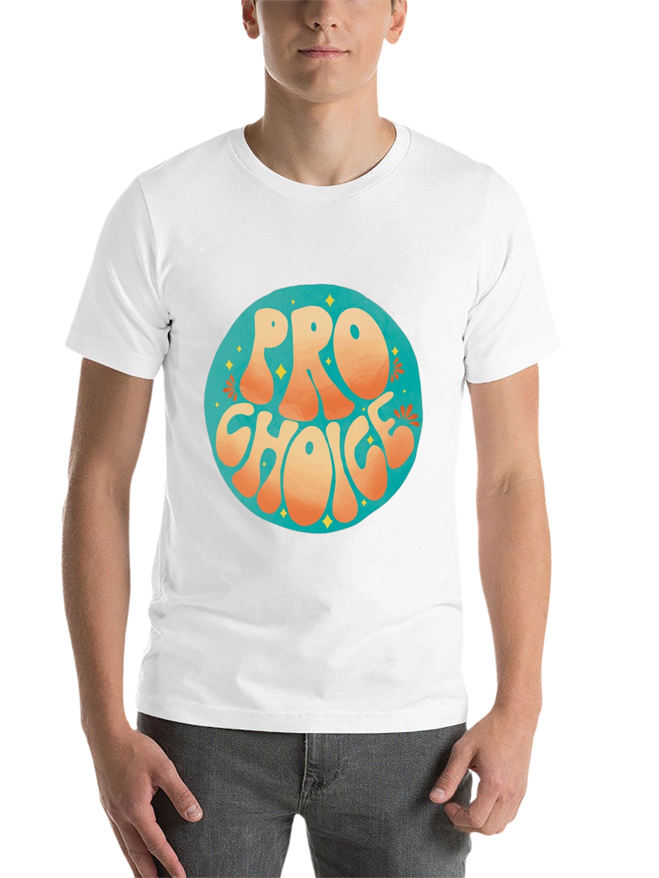 Pro Choice Retro Graphic Tee - Black Cotton T-Shirt - 14