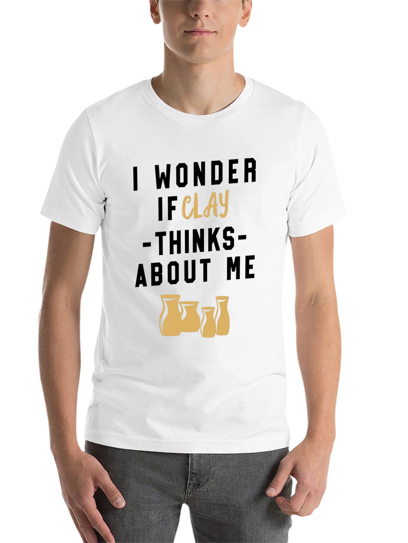 Black I Wonder If Clay Thinks About Me Graphic T-Shirt view 14