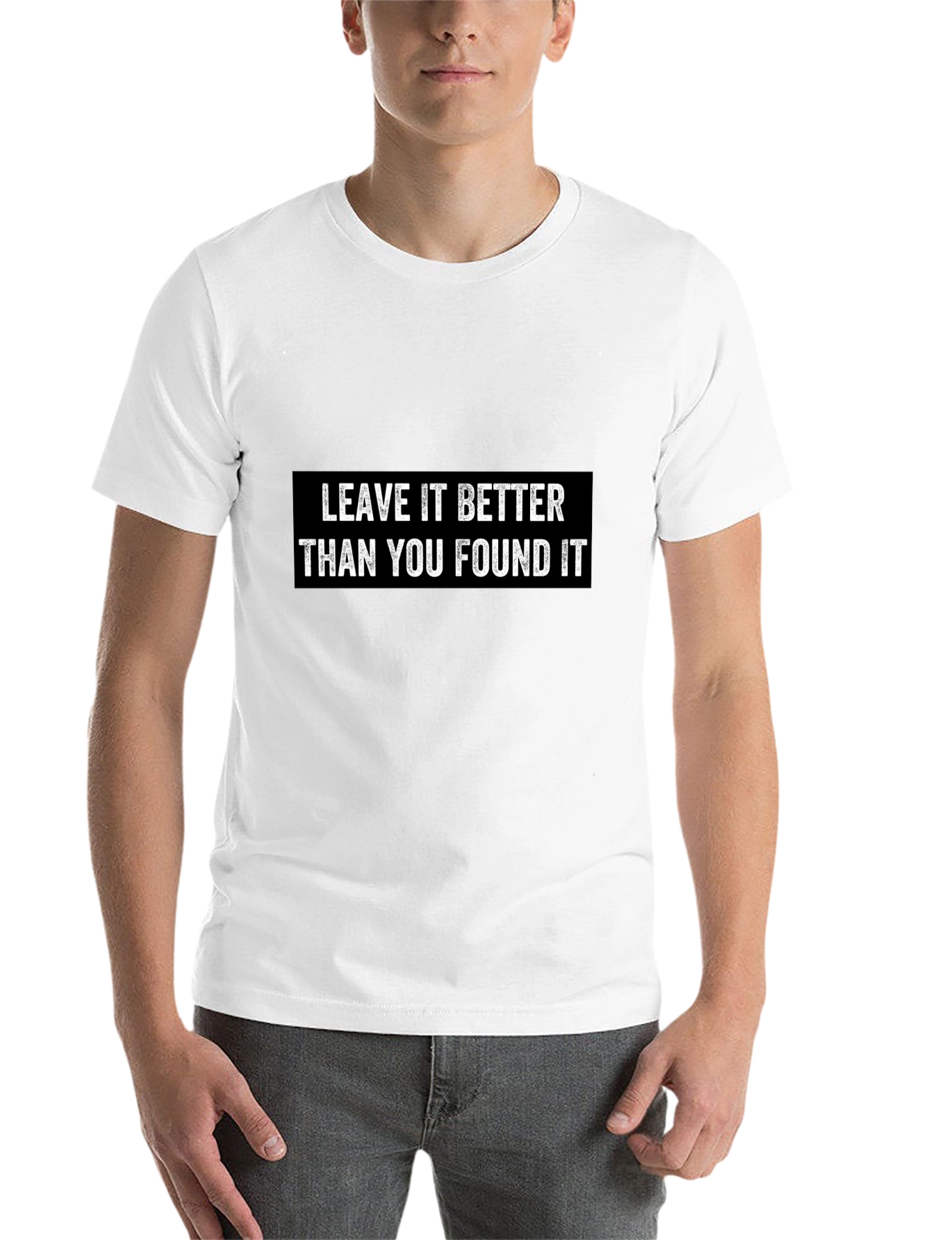 Black Leave It Better T-Shirt - Inspiring Graphic Tee view 14