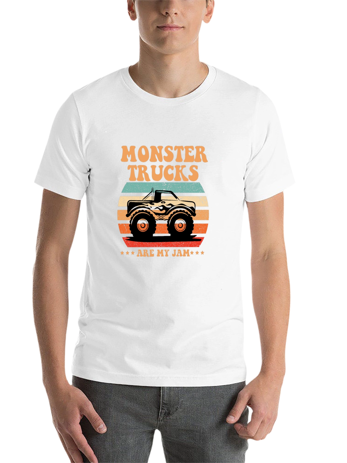 Black Monster Truck Graphic Tee - "Are My Jam" view 14