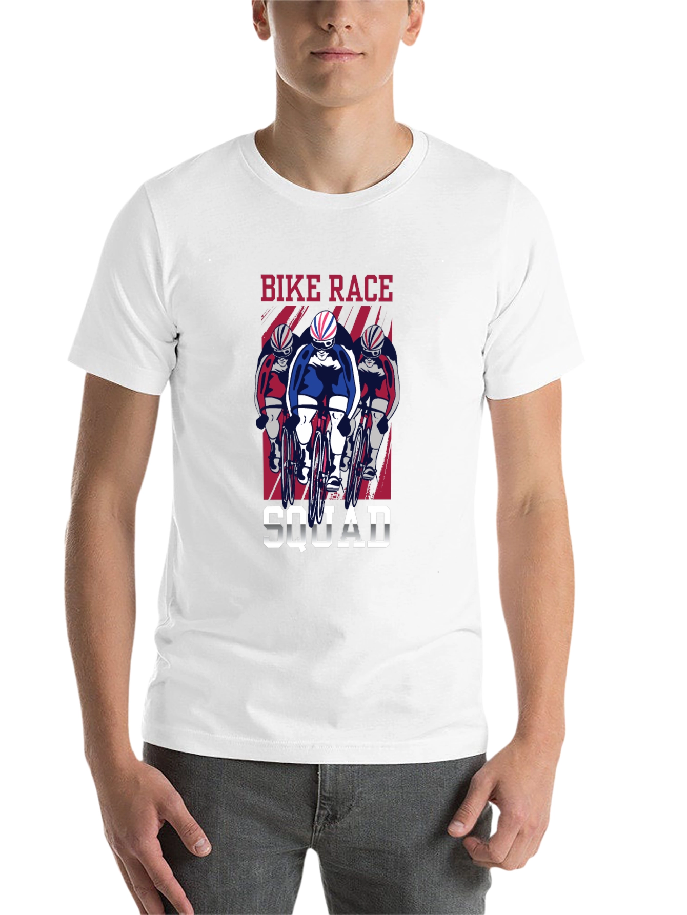Black Bike Race Squad T-Shirt - Cycling Enthusiast Tee view 14