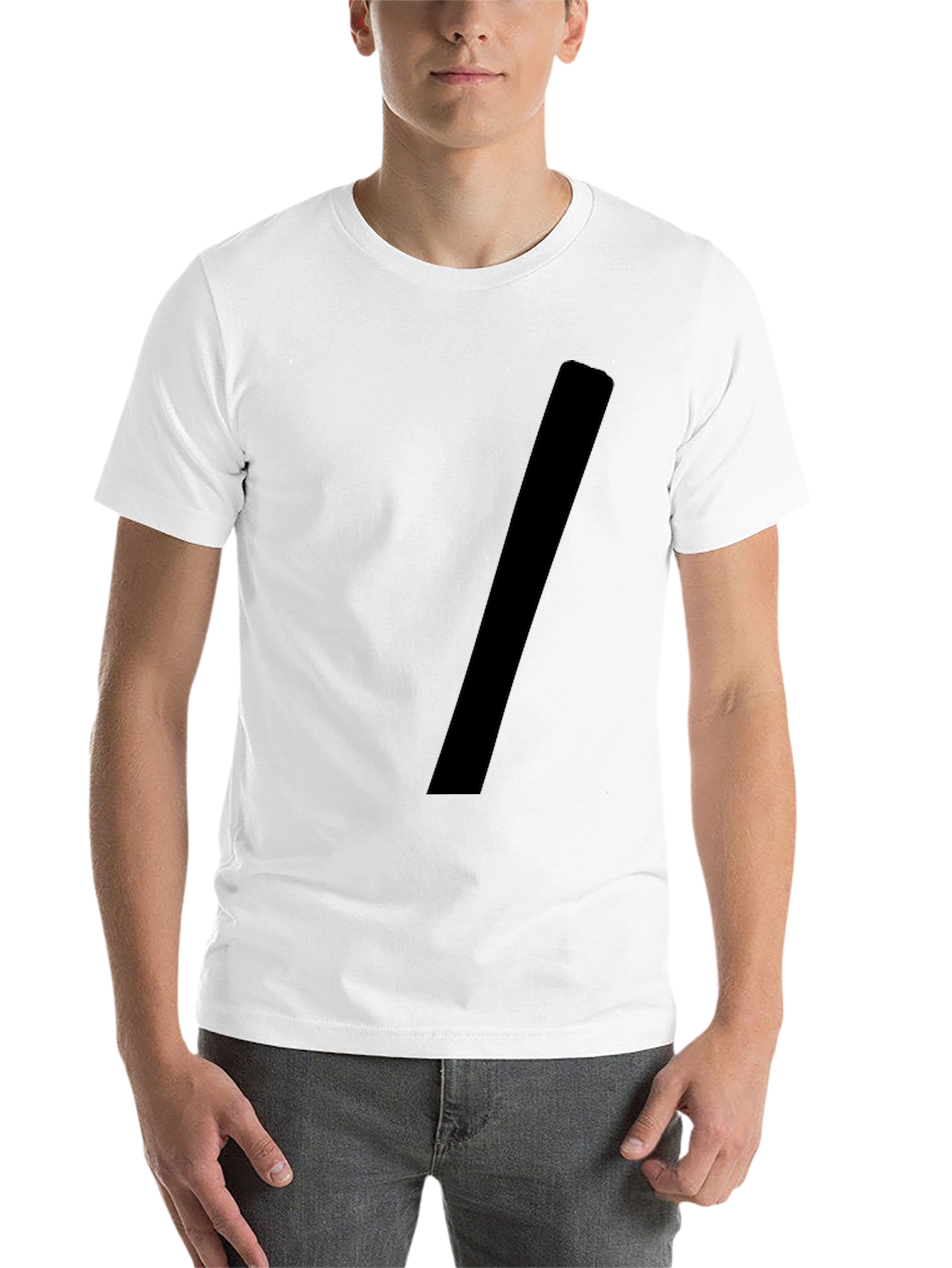 Black Bold Minimalist Black T-Shirt view 14