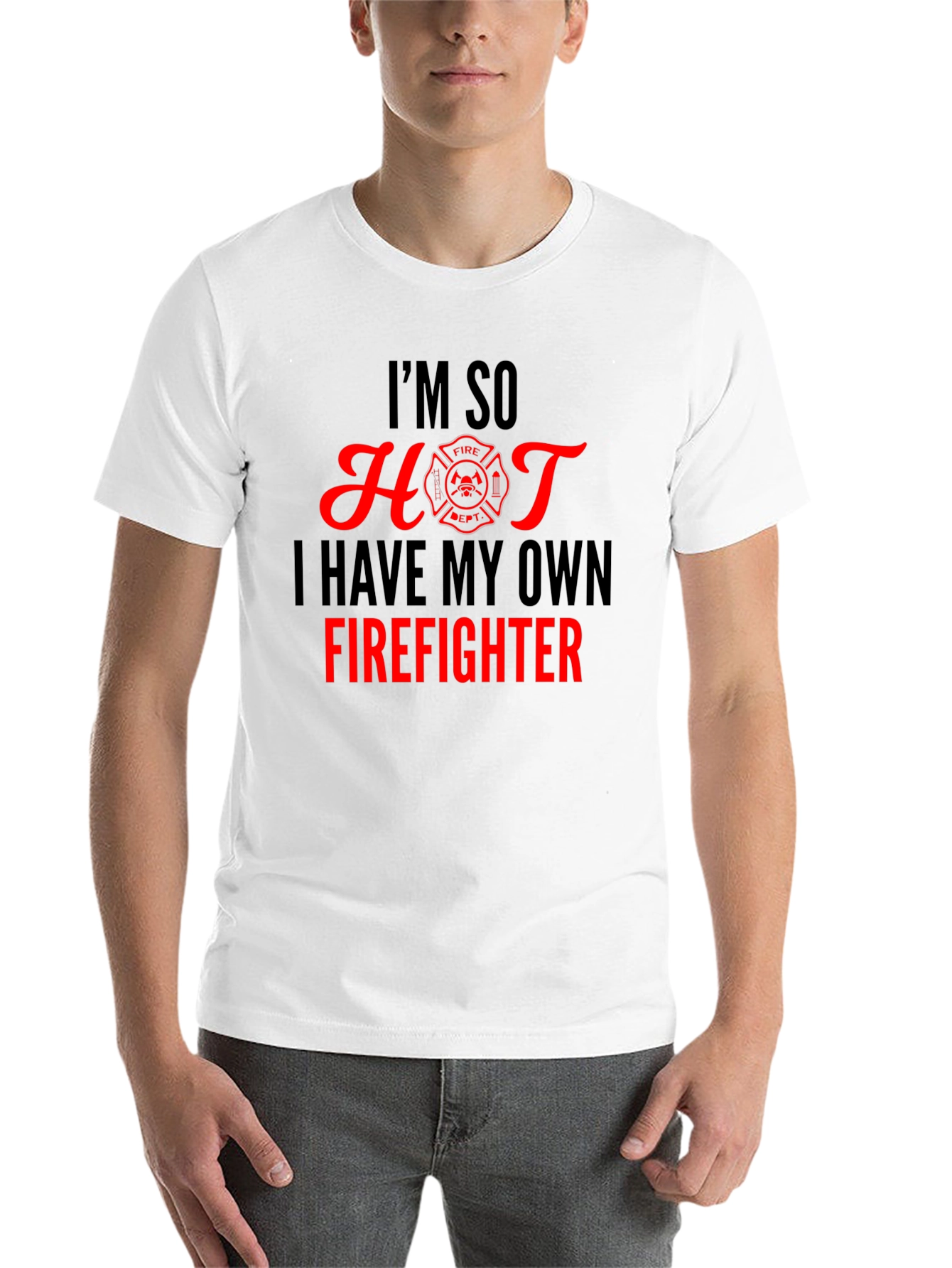 Black Funny Firefighter T-Shirt - I'm So Hot view 14